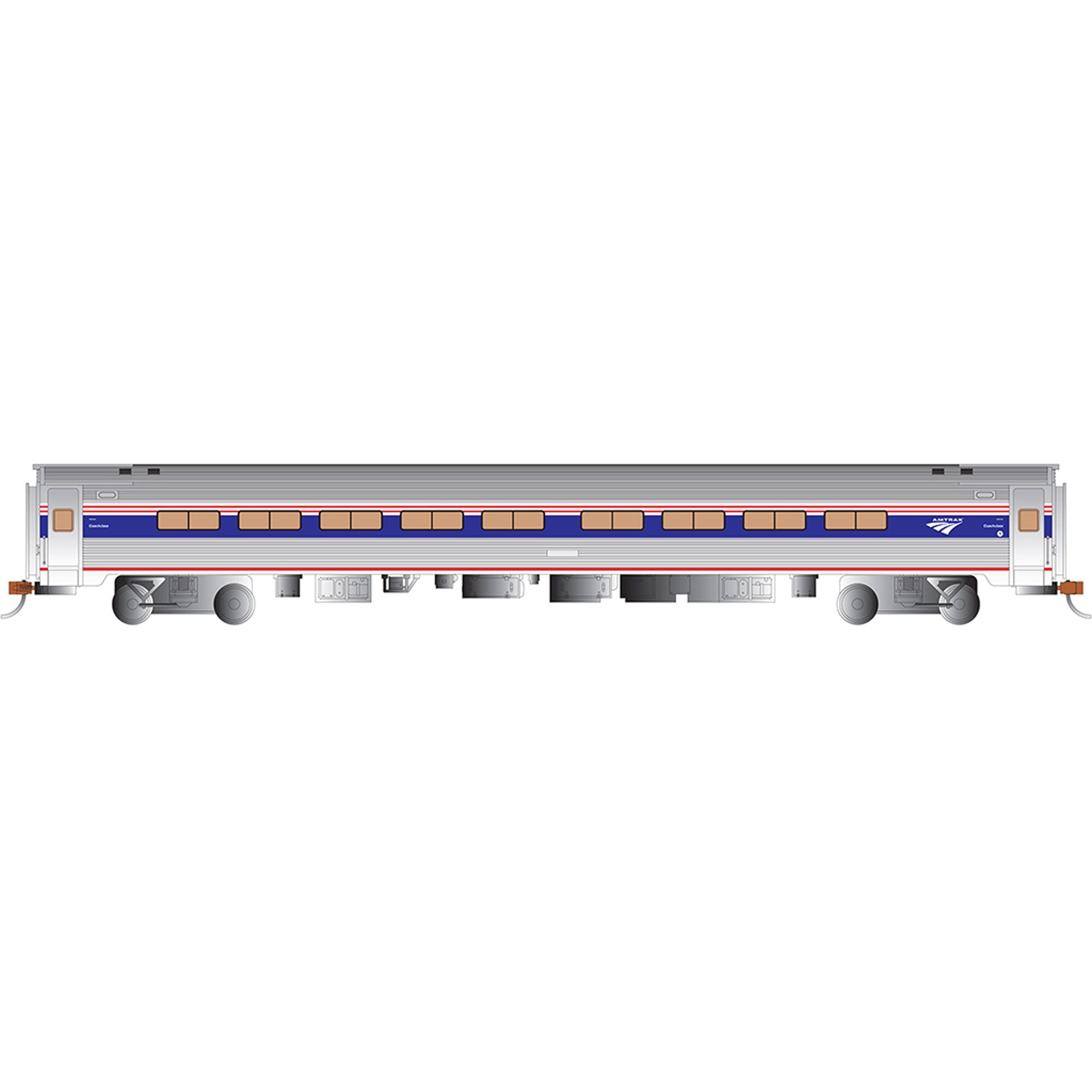 HO 85' Budd Amfleet I Coach Class Amtrak Phase VI Model (BAC13120)