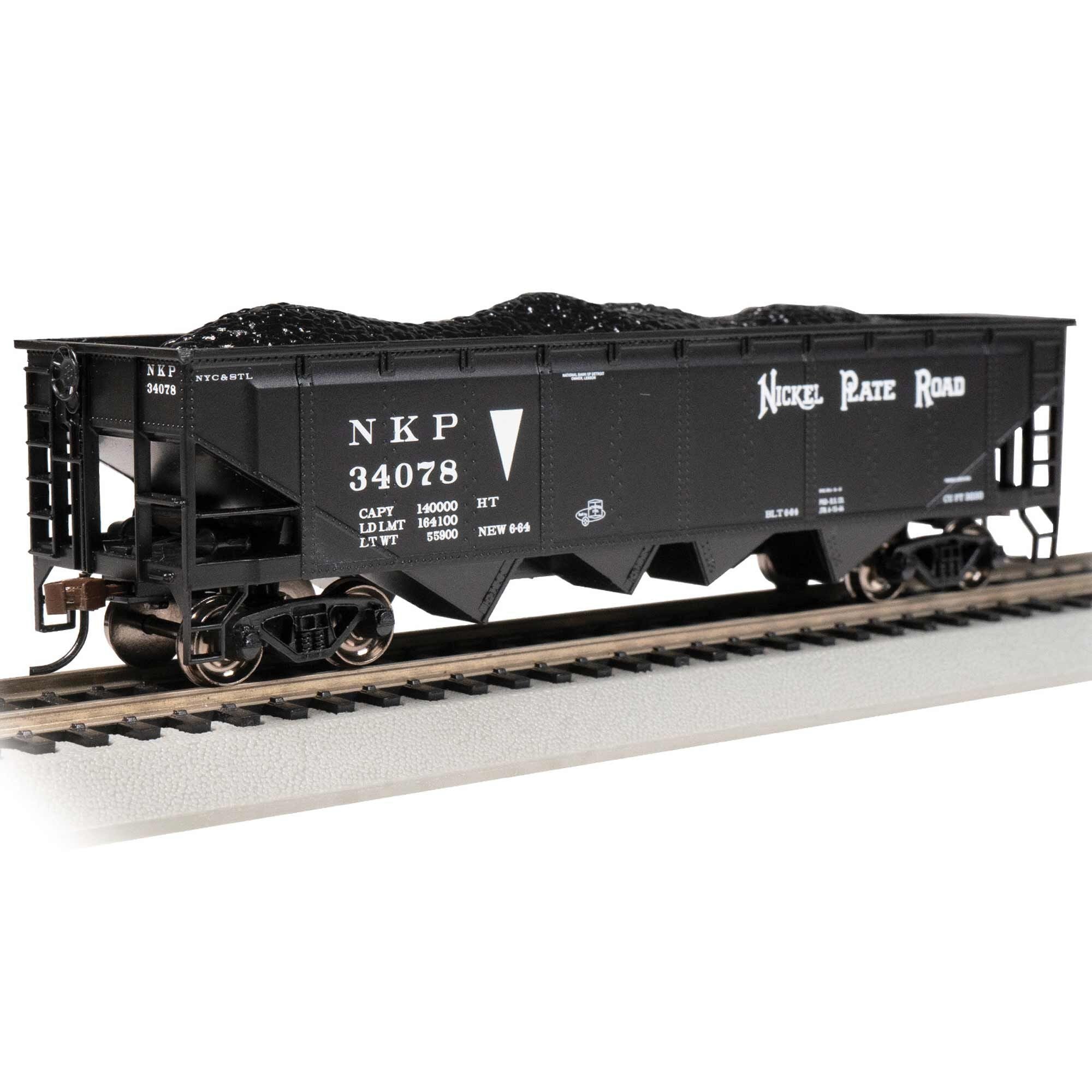 HO 40' Quad Hopper Nickel Plate Road Model Train Car (BAC17623)