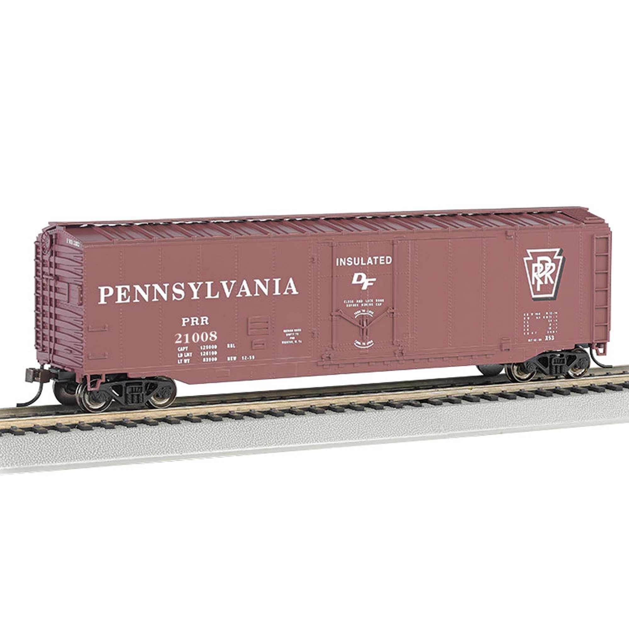 HO 50' Plug Door Box Car PRR #21008 (BAC18039)