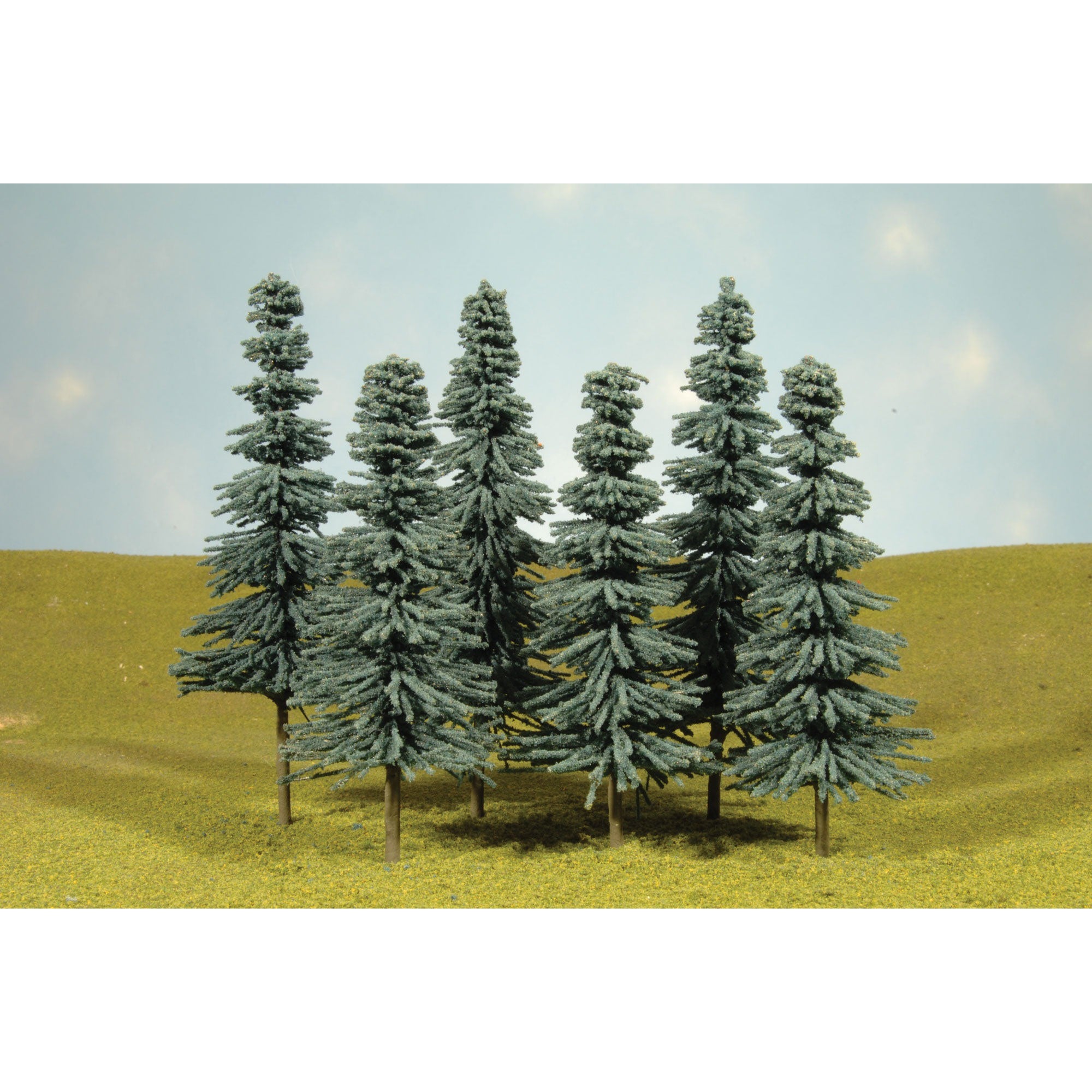 Scenescapes Blue Spruce Trees 5-6 inches (Set of 6) (BAC32012)