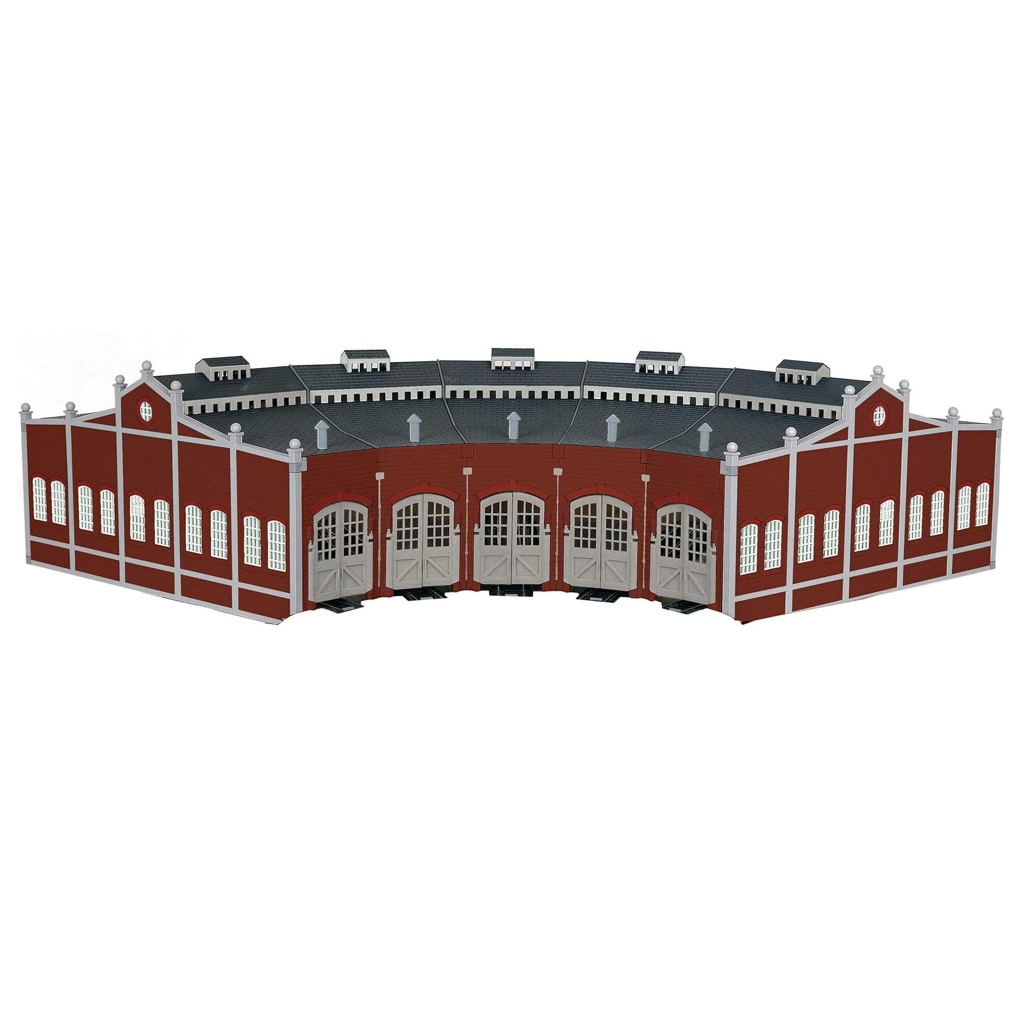 HO Five-Bay Roundhouse with Silver E-Z Track (BAC45020)