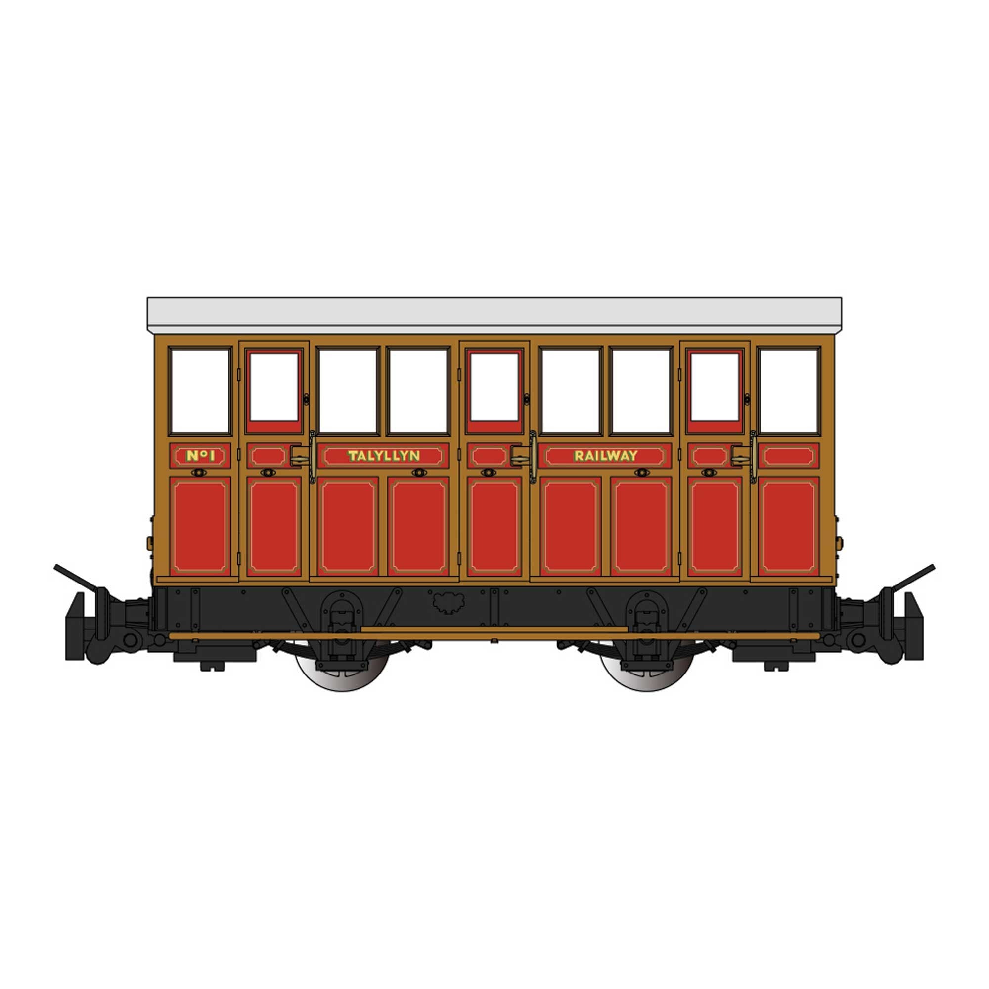 HOn30 Narrow Gauge Talyllyn Railway Carriage #1 (BAC77502)