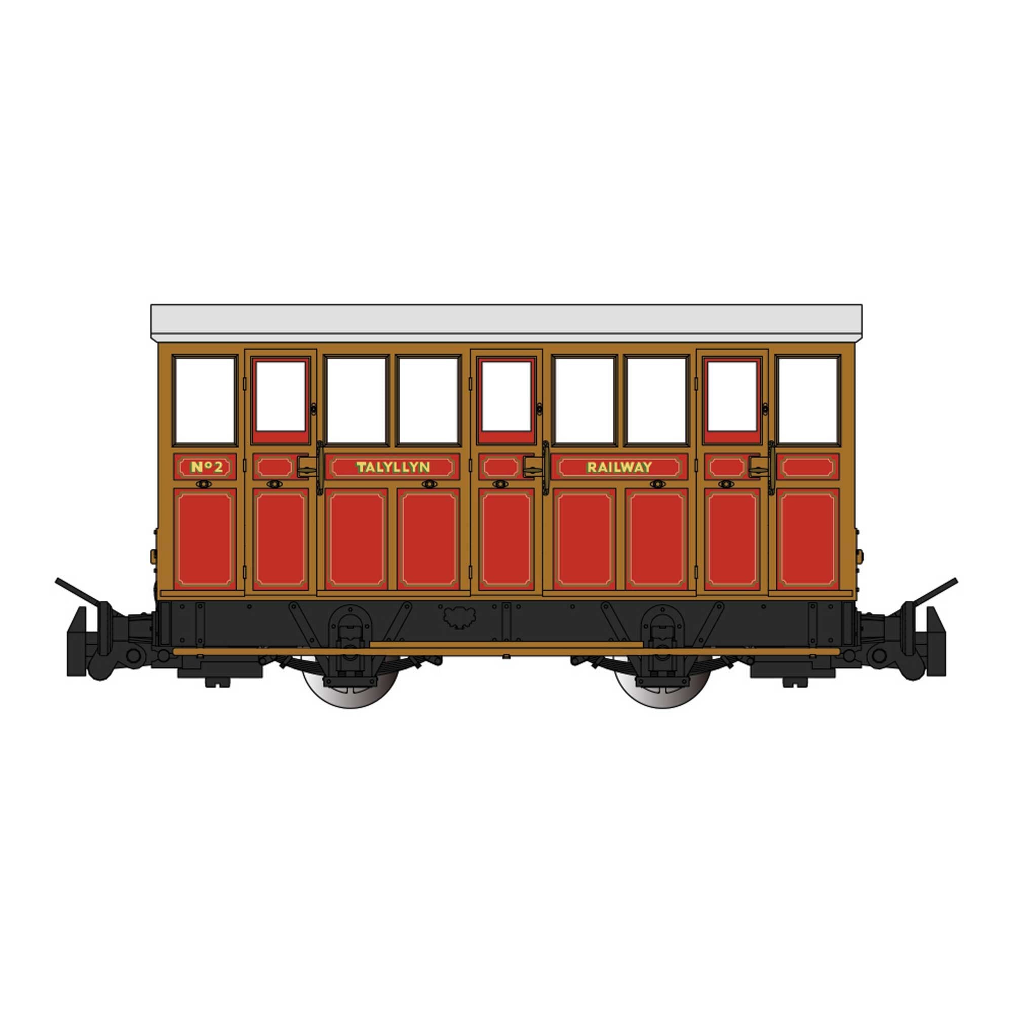 HOn30 Narrow Gauge Talyllyn Railway Carriage #2 Model (BAC77503)