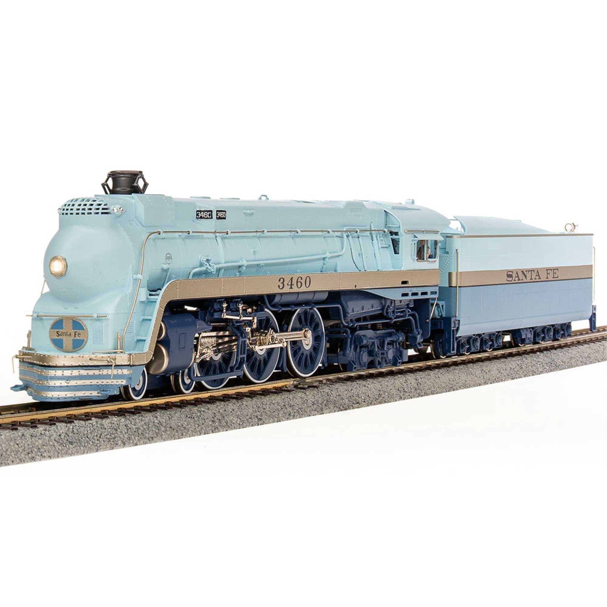 HO ATSF Blue Goose Locomotive 3460 Early 1939 Model (BLI7392)