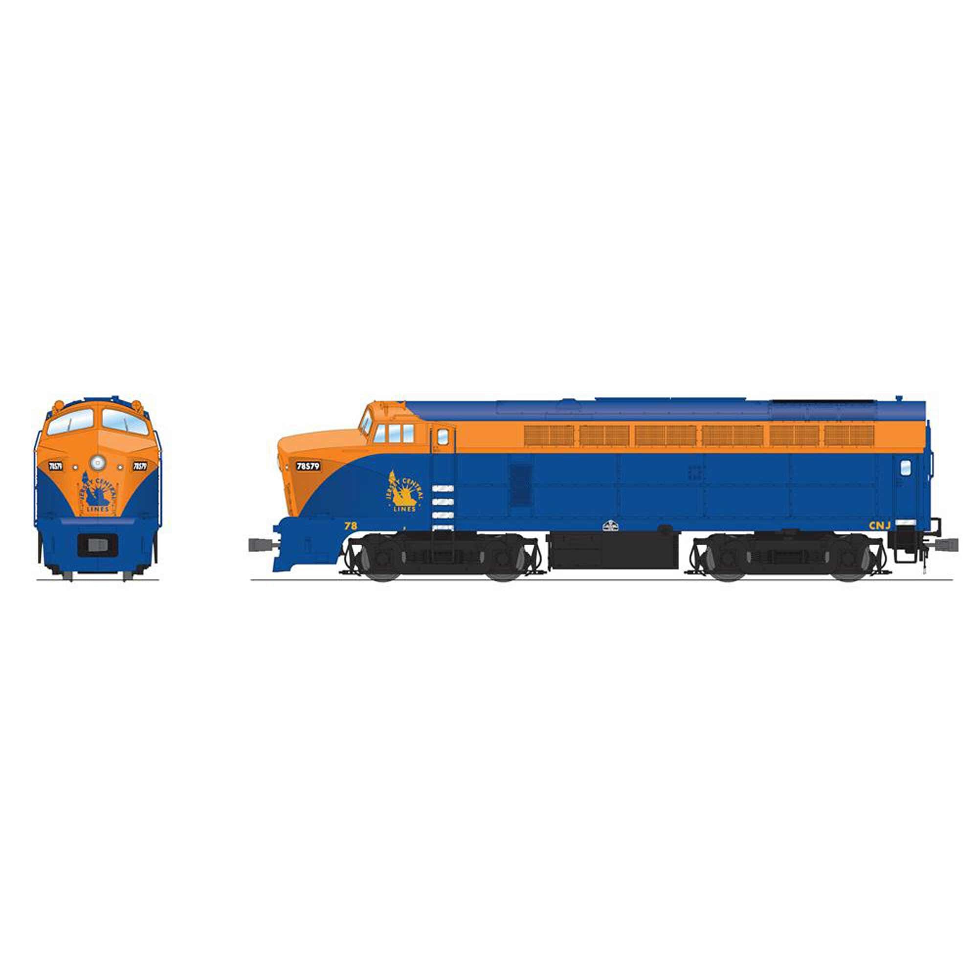 HO RF-16 Sharknose Locomotive A/B CNJ 78 with Paragon4 Sound (BLI7700)