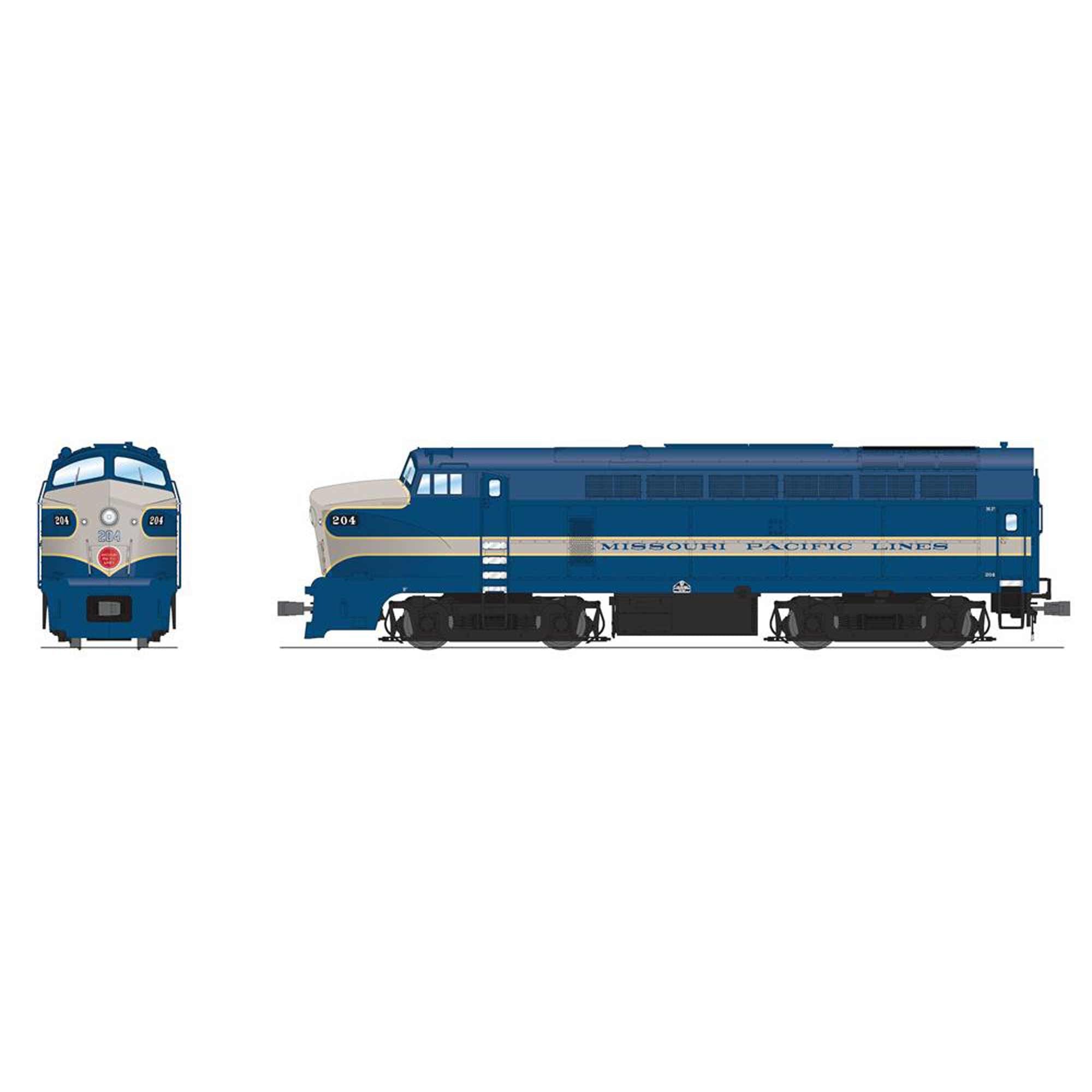 HO RF-16 Sharknose Locomotive A/B MP 204 / 204B Eagle with Paragon4 (BLI7706)