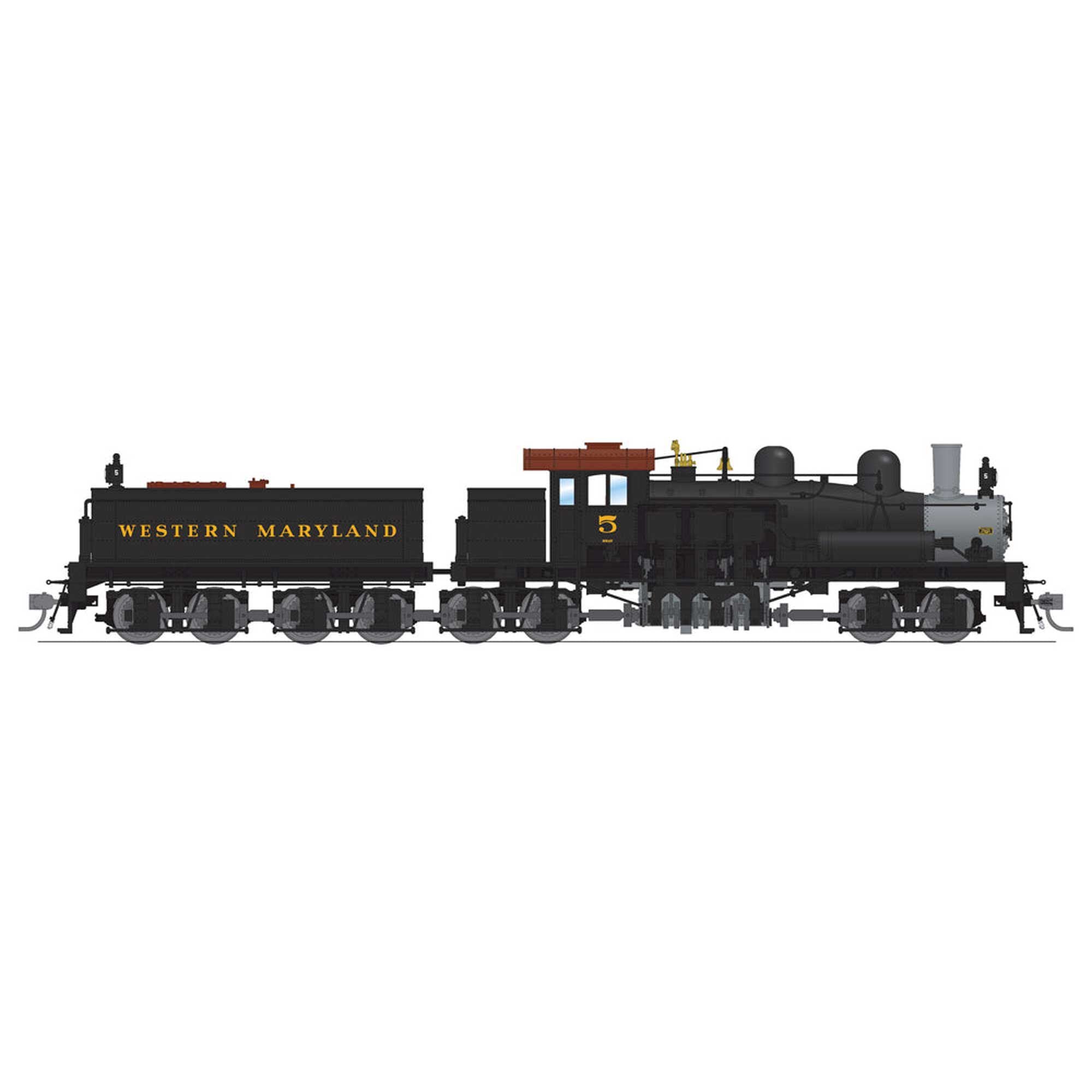 HO Class D 4 Truck Shay Locomotive WM #5 with Paragon 4 (BLI7818)