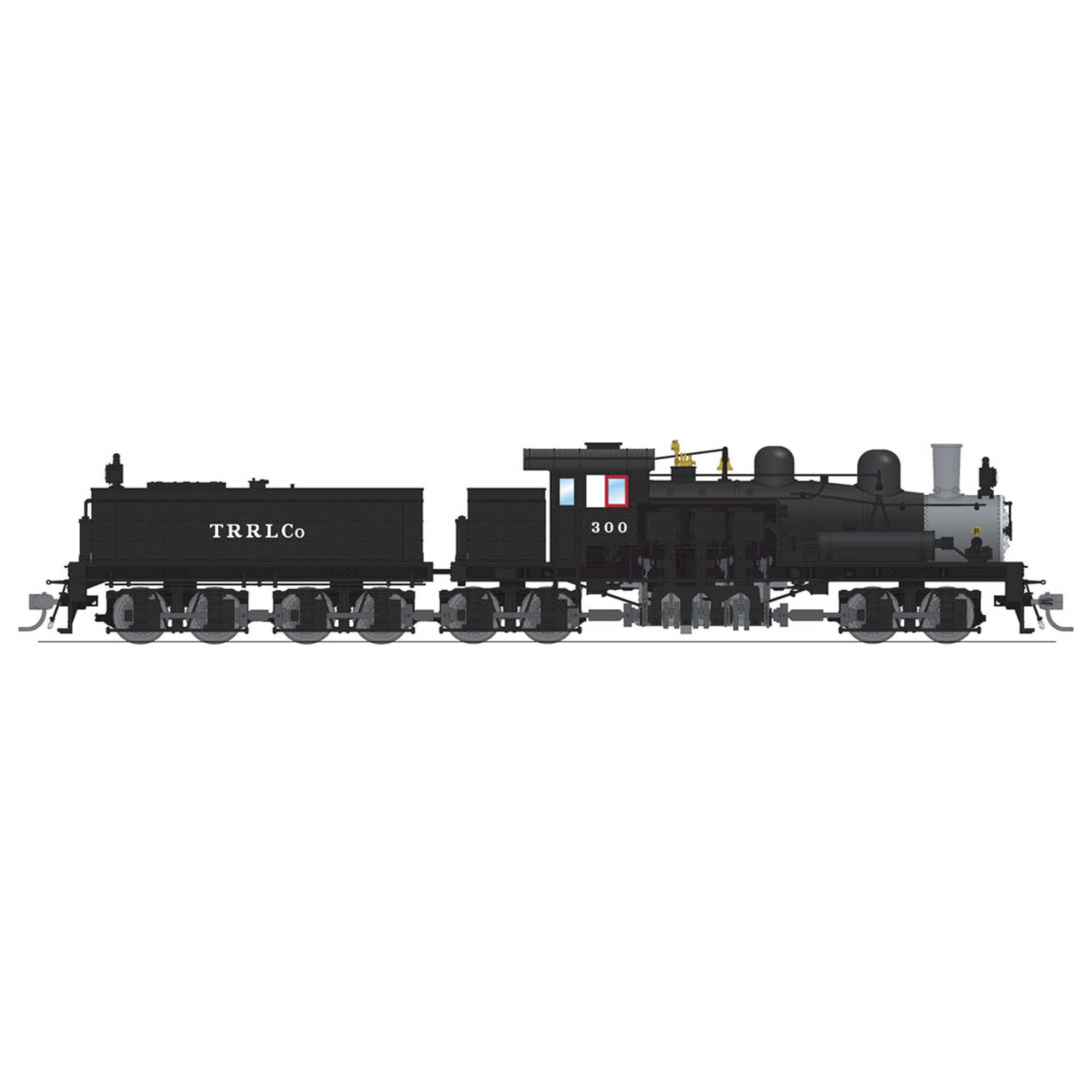 HO Class D 4 Truck Shay Locomotive RedRiver Lumber #300 with Paragon 4 (BLI7824)