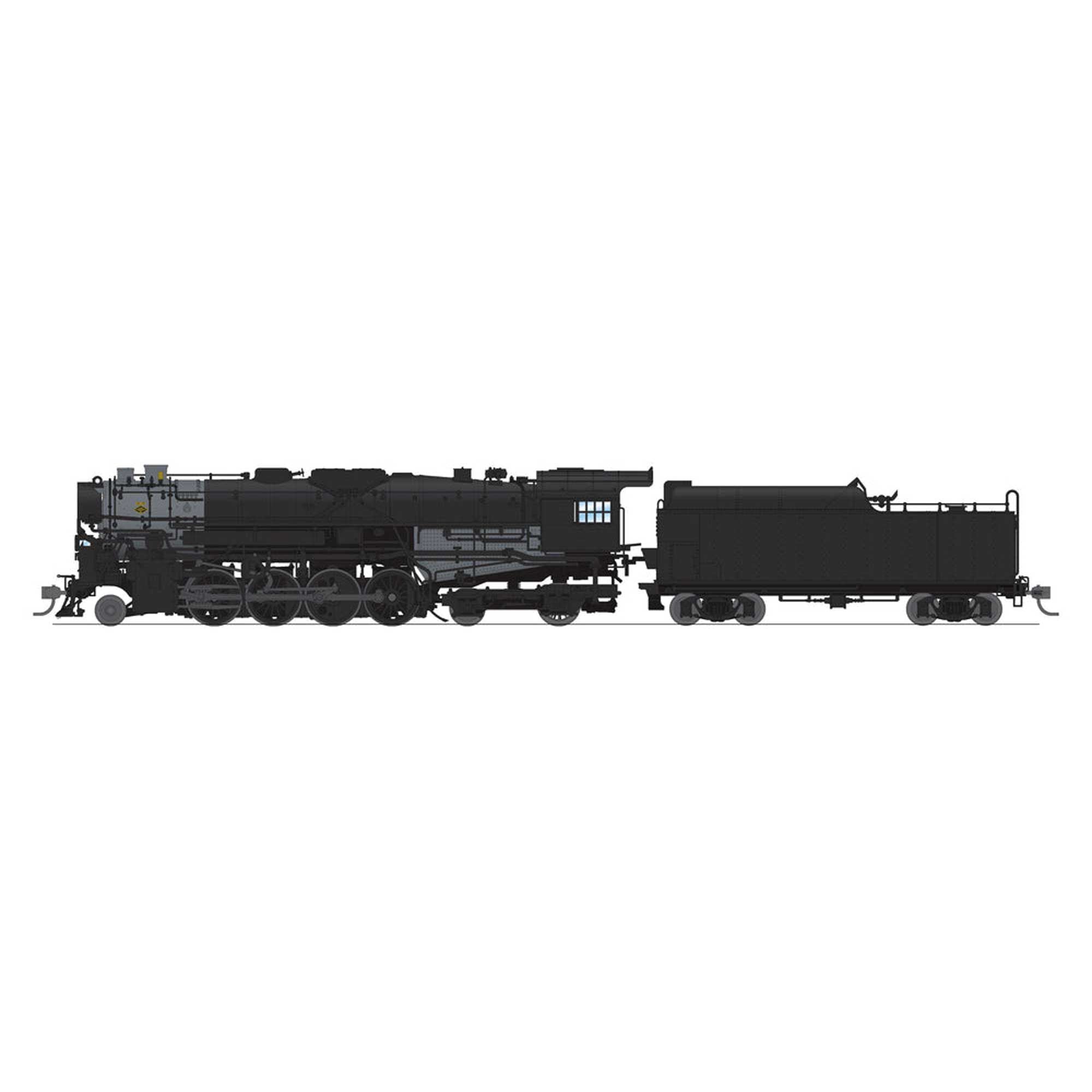 HO B&M 2-8-4 Berkshire T1b Steam Locomotive #4023 with 6-Axle Tender (BLI7886)