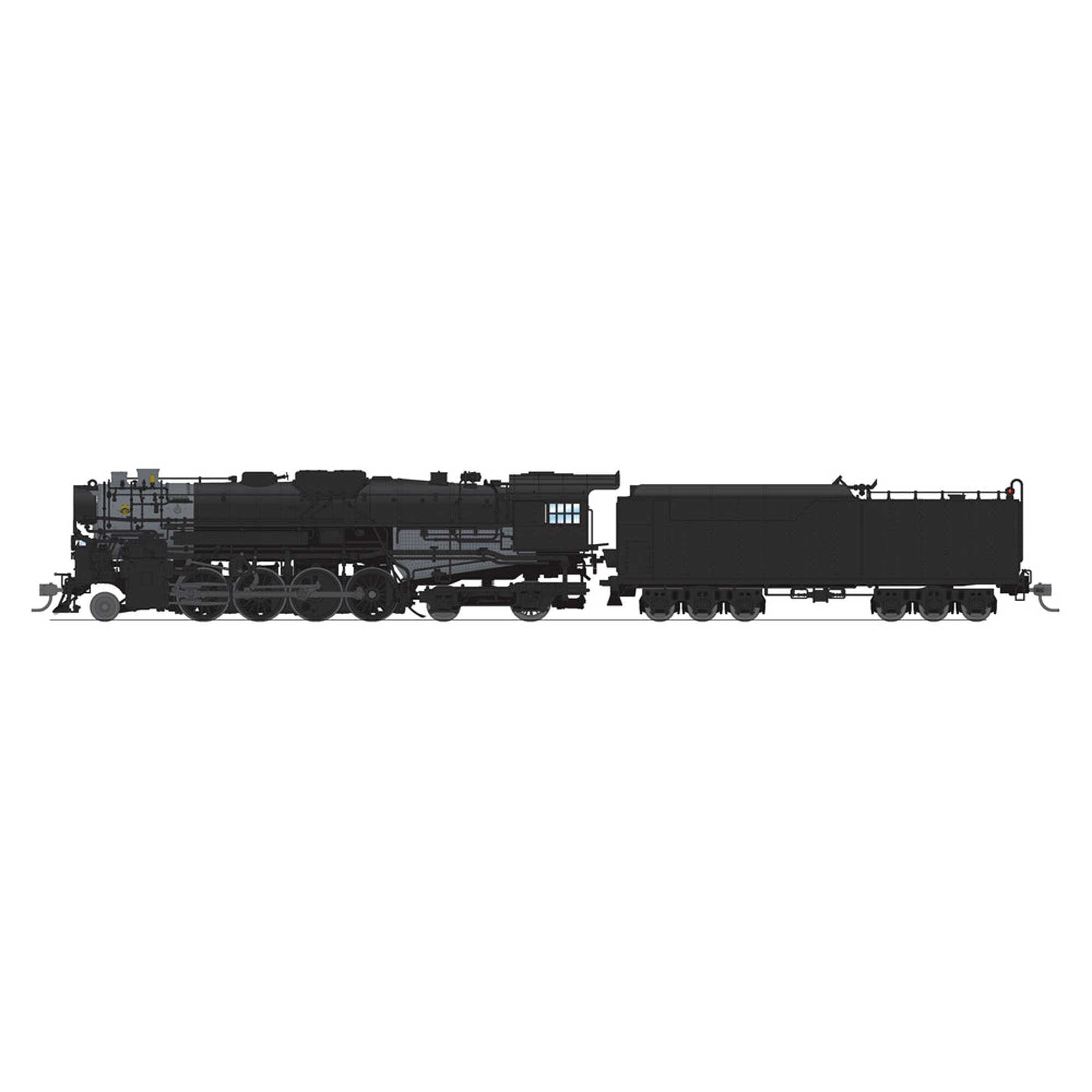 HO B&M 2-8-4 Berkshire T1b Steam Locomotive #4024 with 6-Axle Tender (BLI7887)