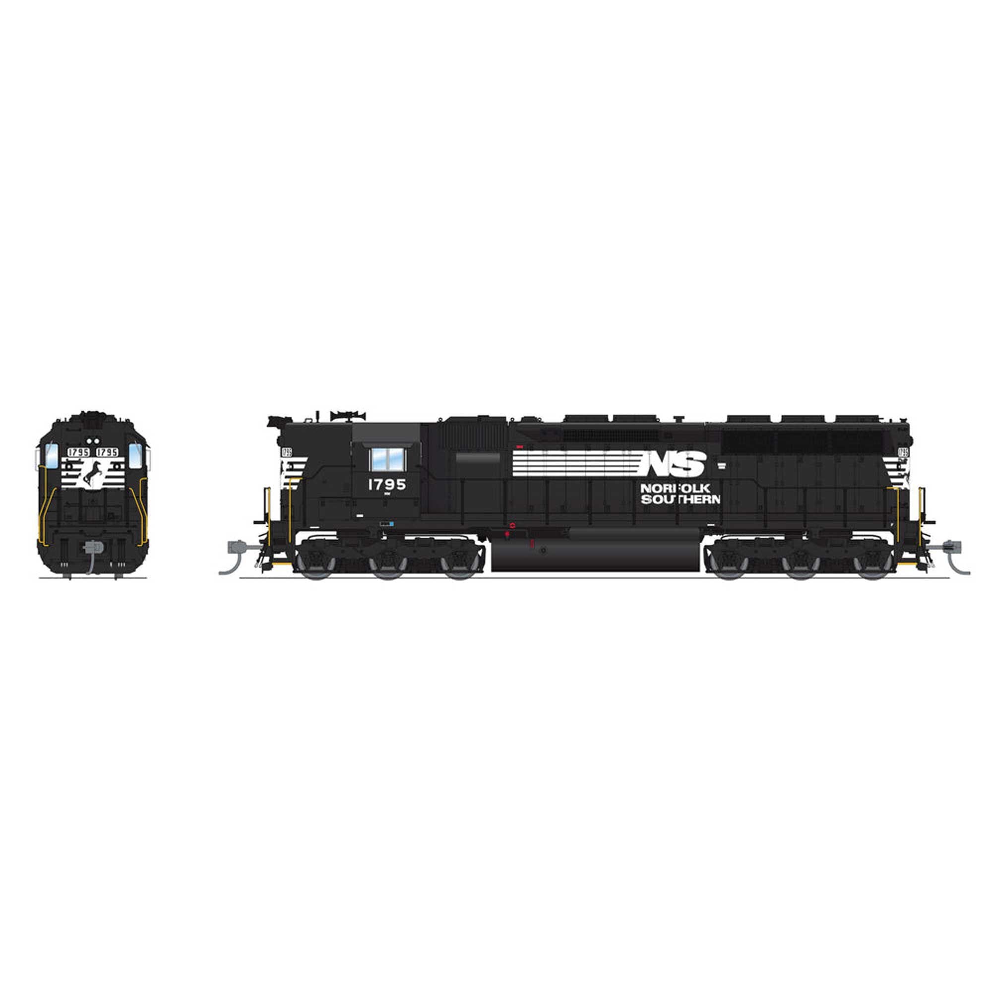 HO EMD SD45 Locomotive NS 1766 High Hood with Paragon 4 (BLI7940)