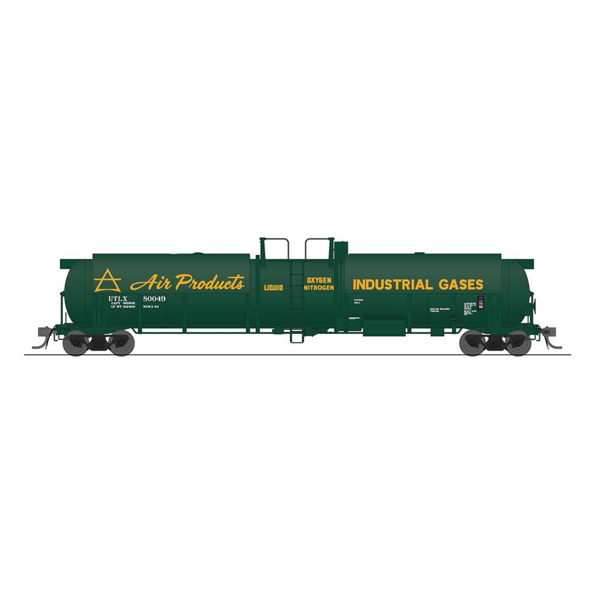 HO Cryogenic Tank Car for Liquid Oxygen and Nitrogen (BLI8031)