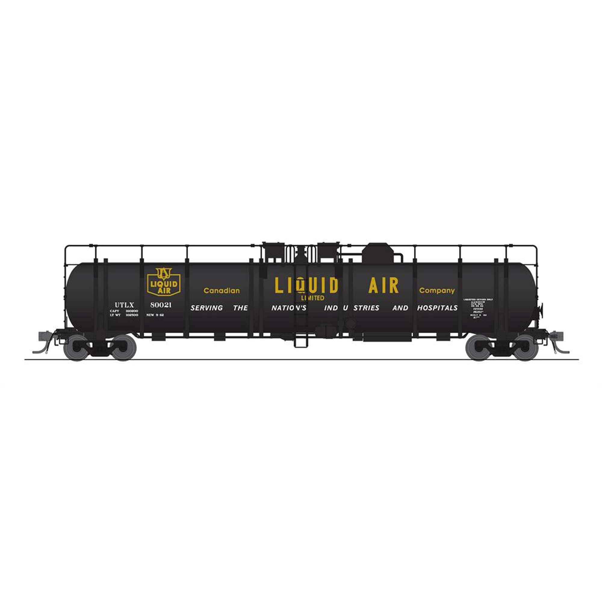 HO Cryogenic Tank Car Canadian Liquid Air 2-Pack (BLI8034)