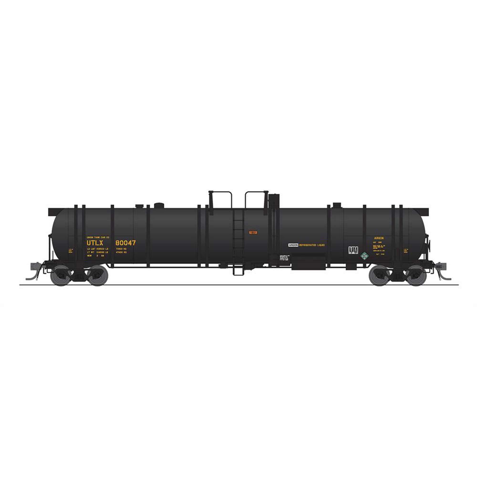HO Cryogenic Tank Car UTLX Black (BLI8047)