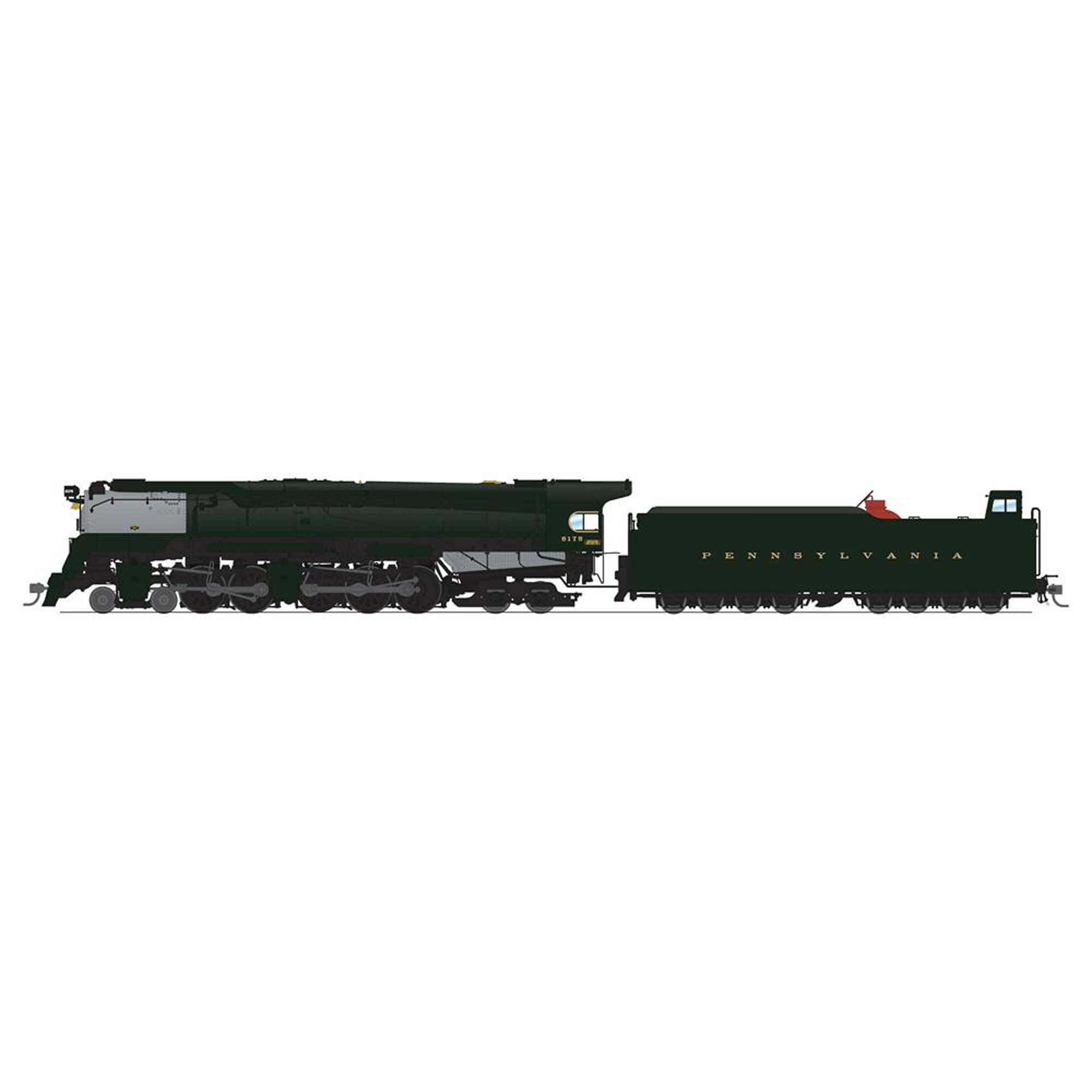 HO PRR Q2 Duplex 4-4-6-4 Locomotive #6175 Stealth Series (BLI8053)