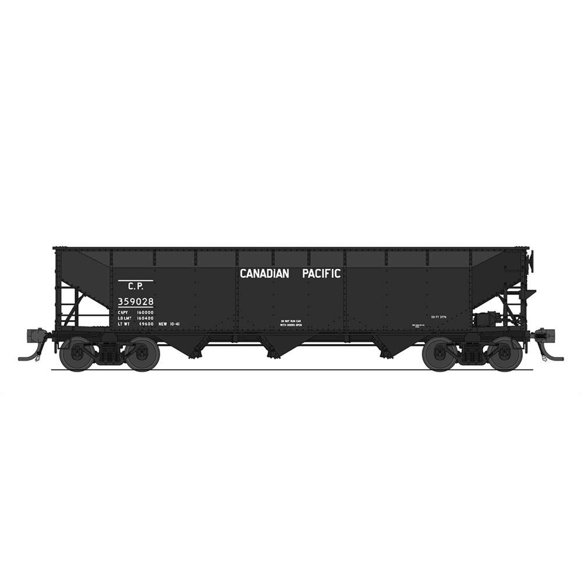 HO AAR 70-ton Triple Hopper 4-Pack (BLI8109)