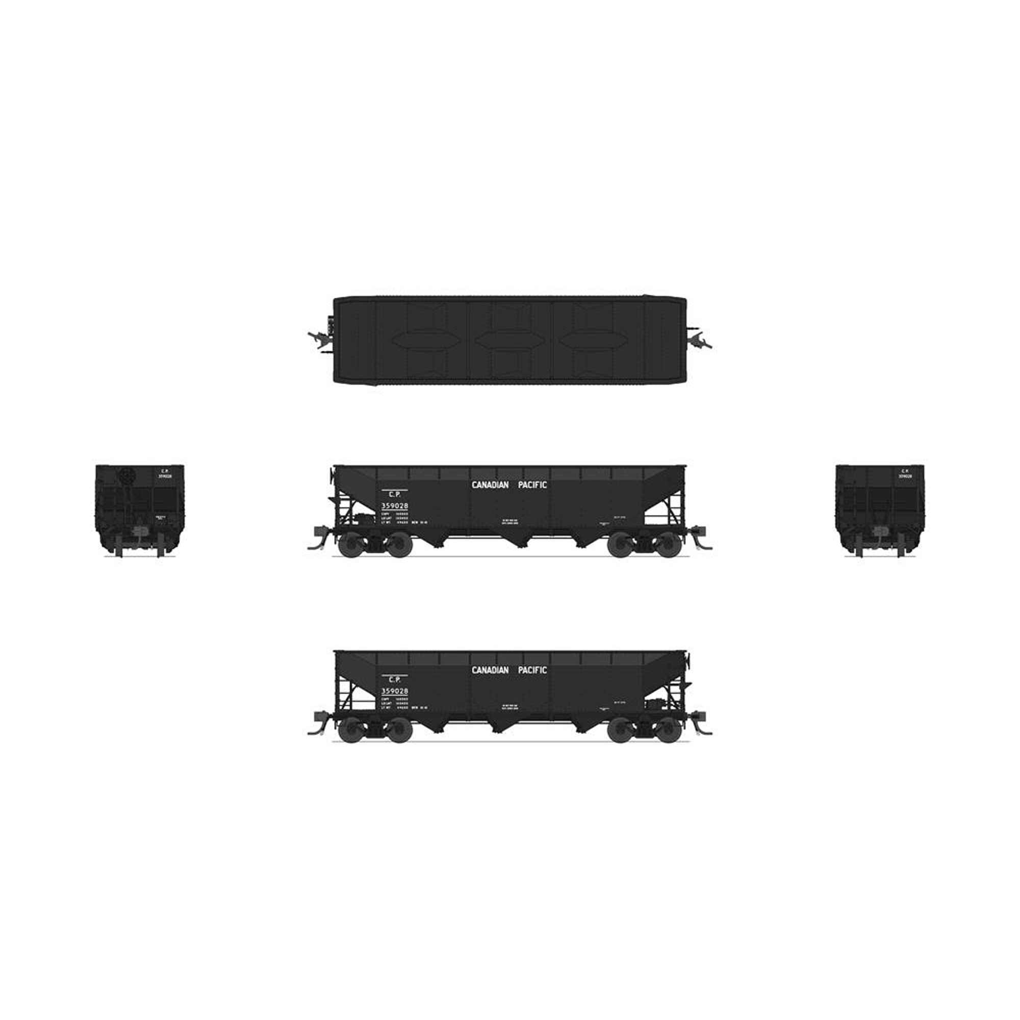 HO AAR 70-ton Triple Hopper, CP, #359062 (BLI8110)