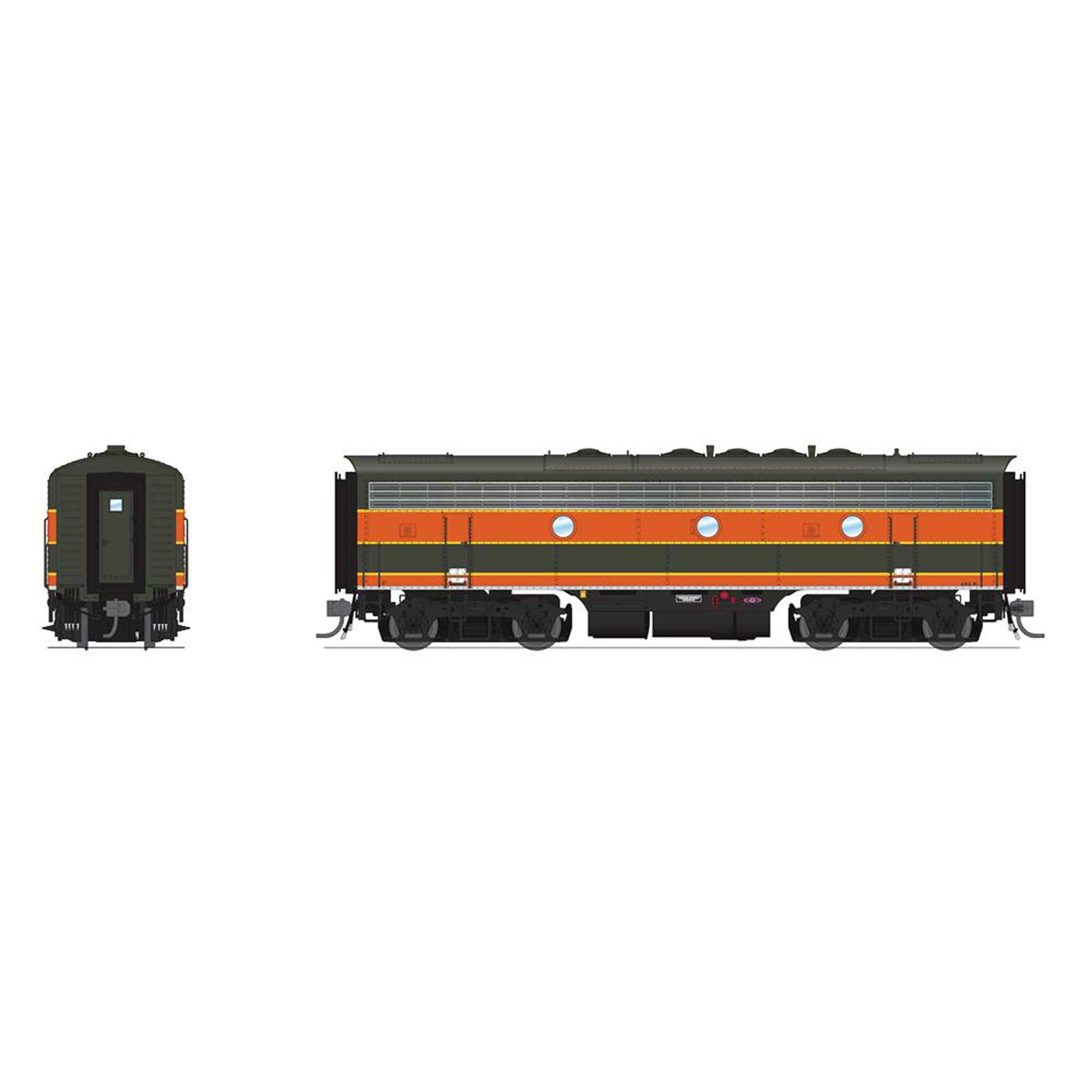 HO EMD F7B Locomotive GN 454C As-Delivered Empire with Paragon4 (BLI8206)