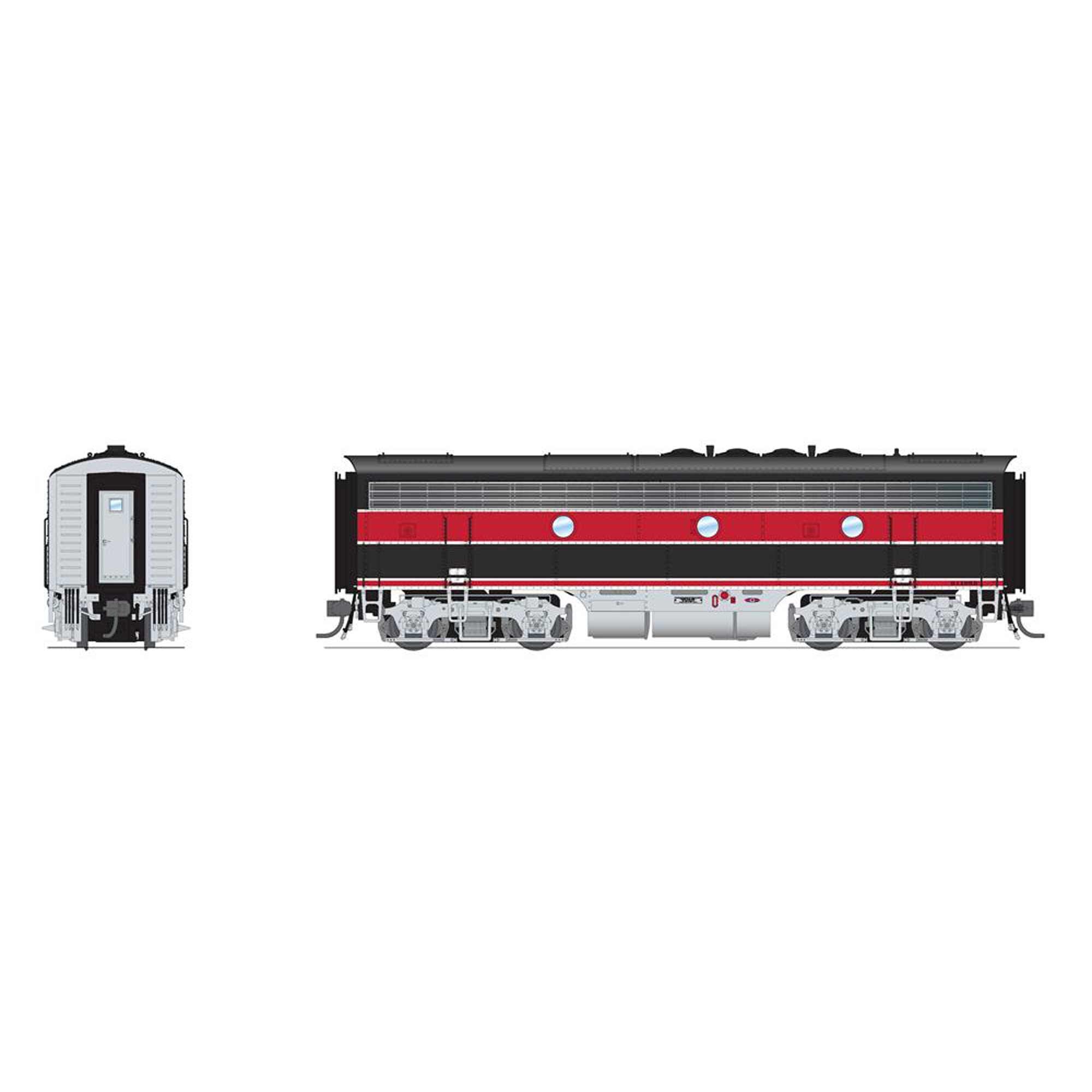 HO EMD F7A Locomotive CRIP 105B Red & Black (BLI8305)