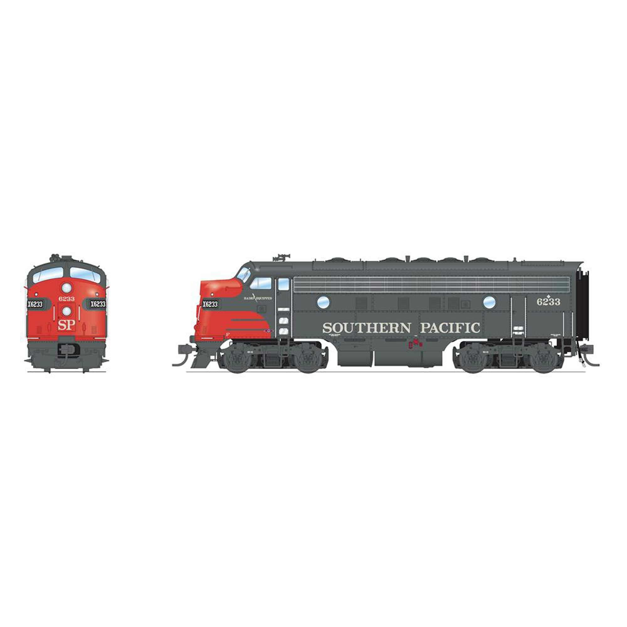 HO EMD F7A Locomotive SP 6295 Bloody Nose (BLI8314)