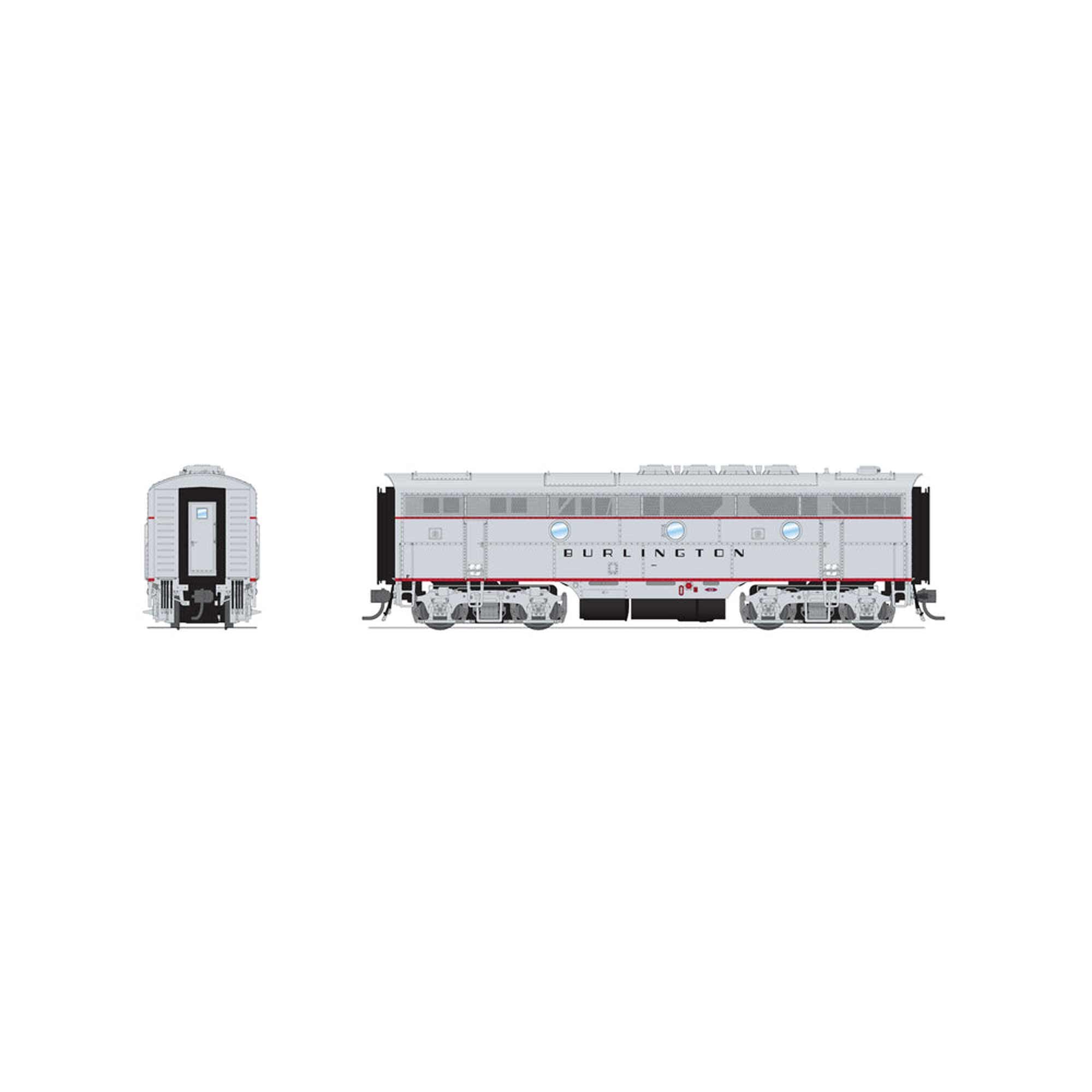 HO EMD F3B Locomotive CBQ 9961B (BLI8335)