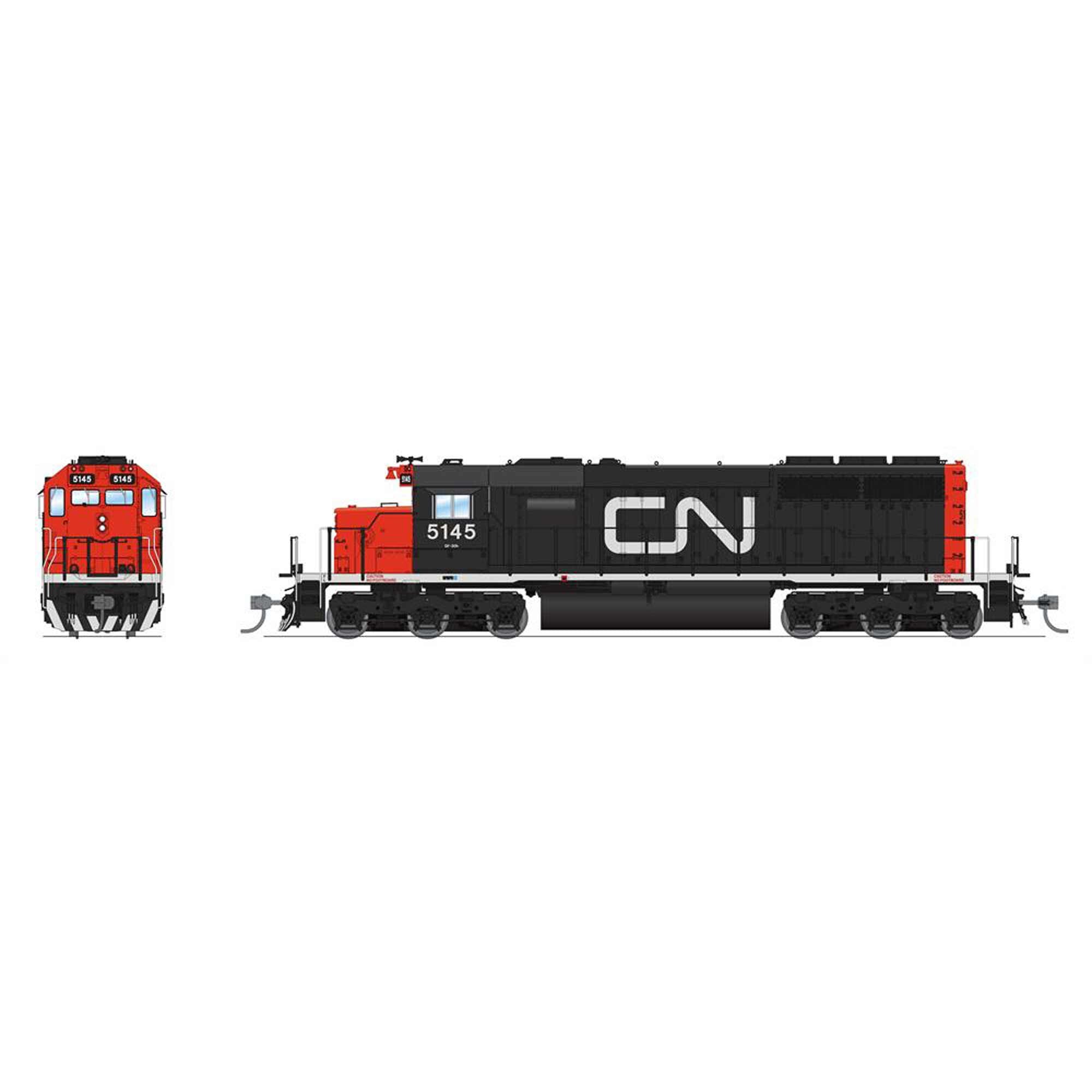 HO EMD SD40 Locomotive CN 5228 (CN Noodle) (BLI9035)