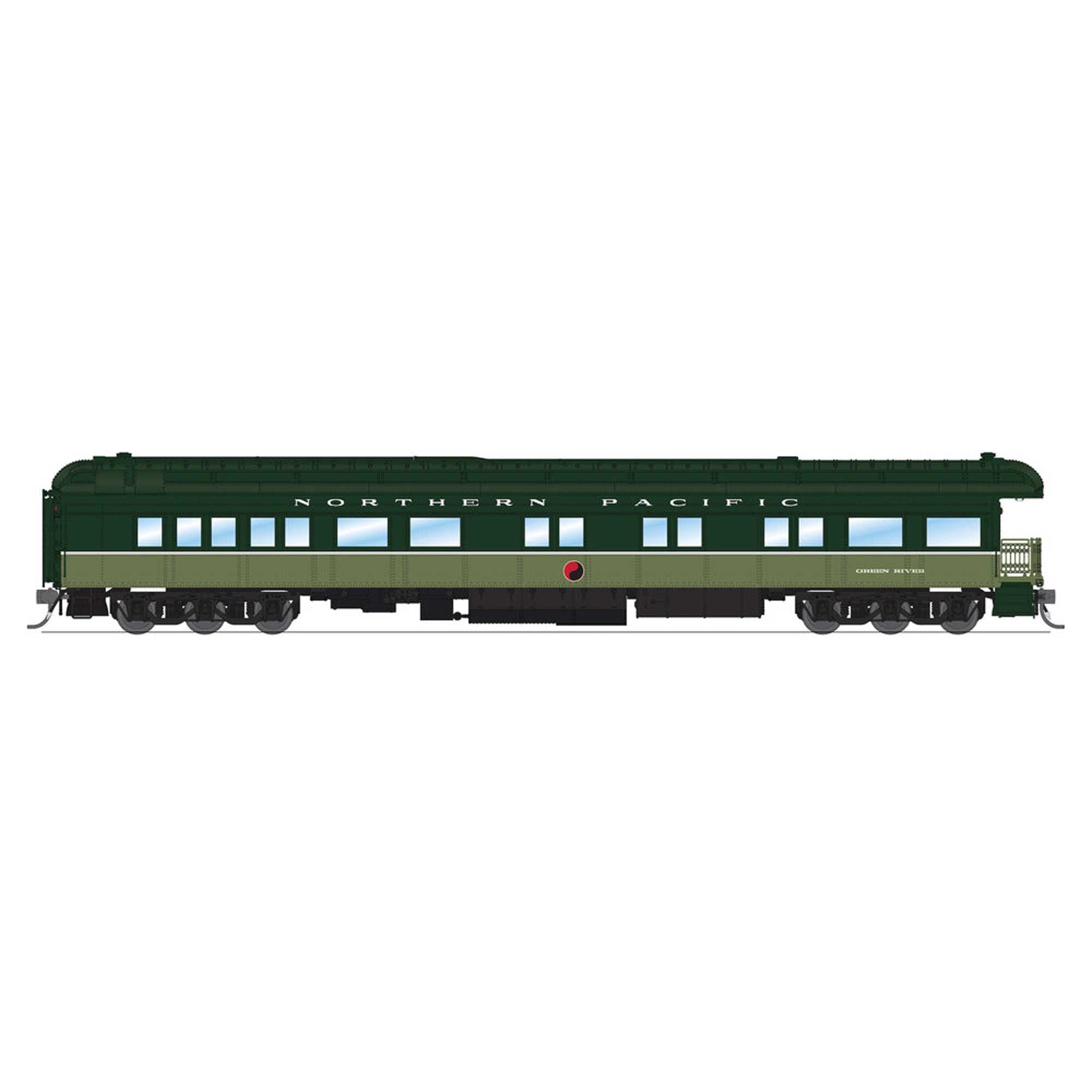 HO Scale NP Heavyweight 5-Car Passenger Set Loewy Two-Tone Green (BLI9102)