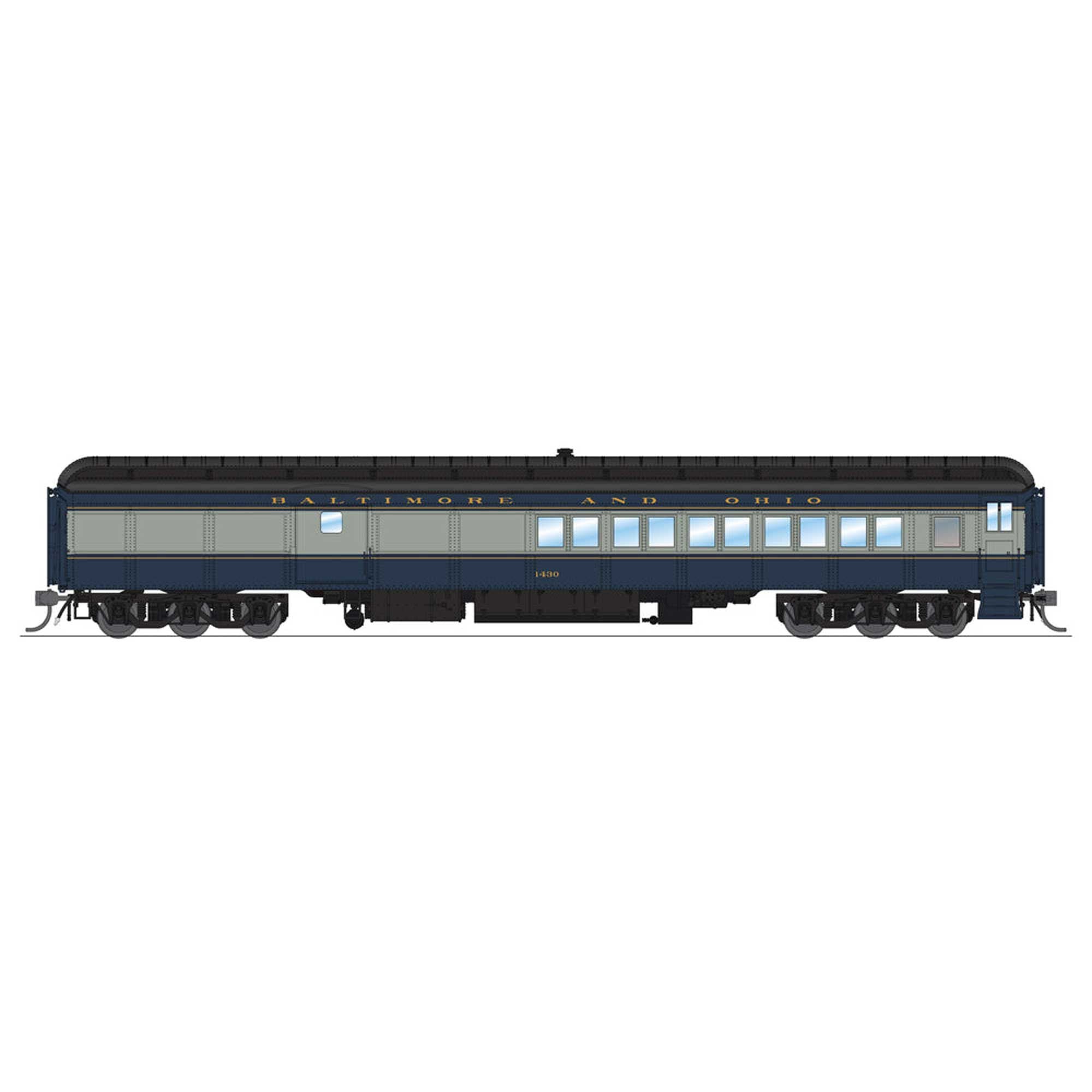 HO Scale B&O Coach-Baggage Combine #1497 (BLI9113)