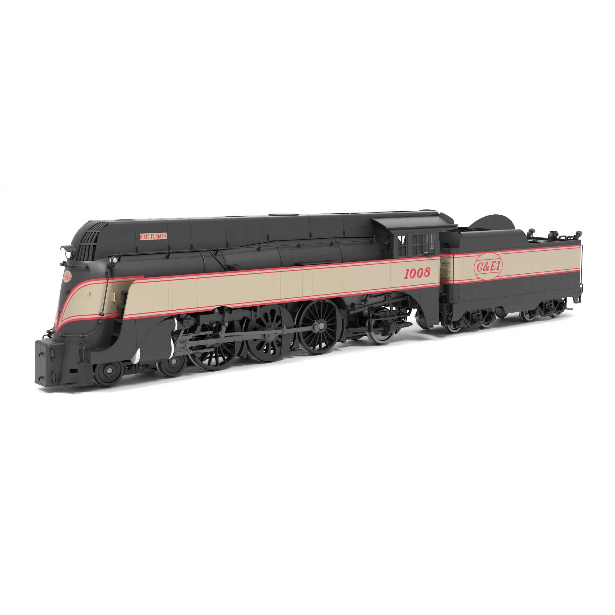 HO C&NW 4-6-2 C&EI #1008 Dixie Flagler Passenger Scheme Model (BLI9555)