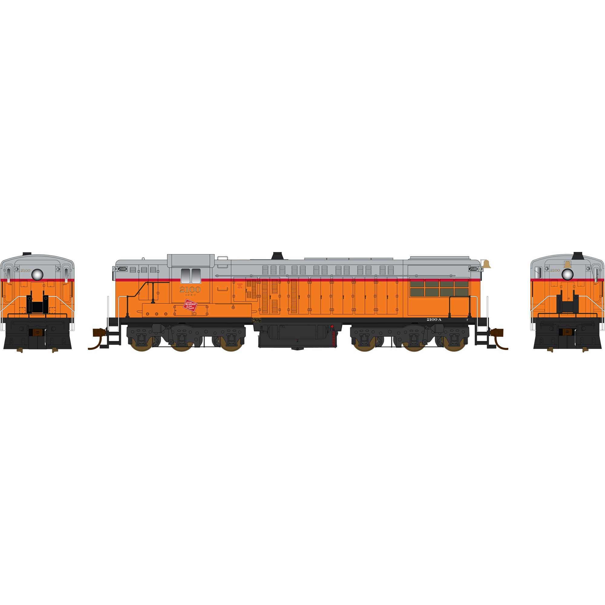HO AS-616 MILW Loco #2100 (BOW25101)