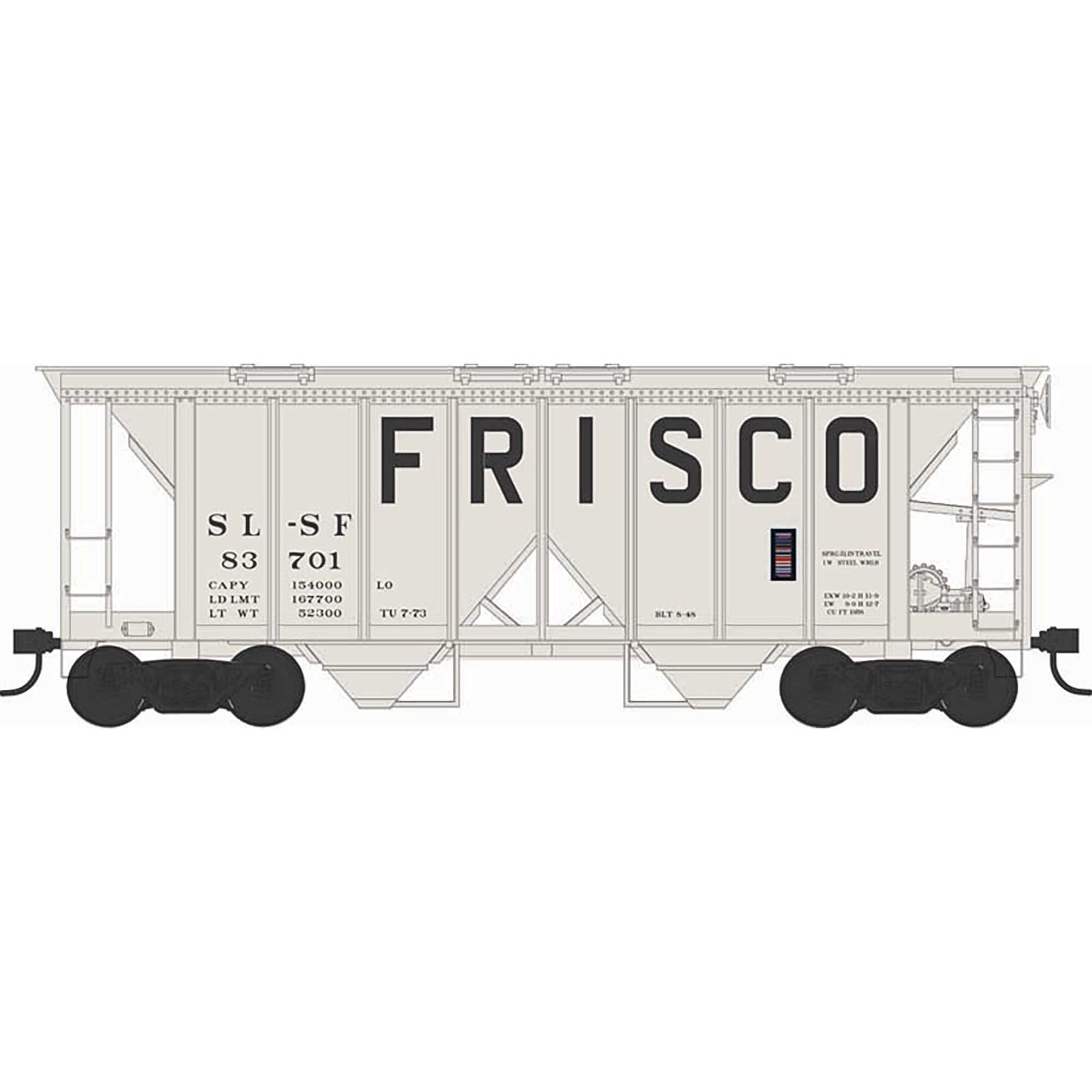 HO H34 Covered Hopper Frisco #83725 (BOW43264)