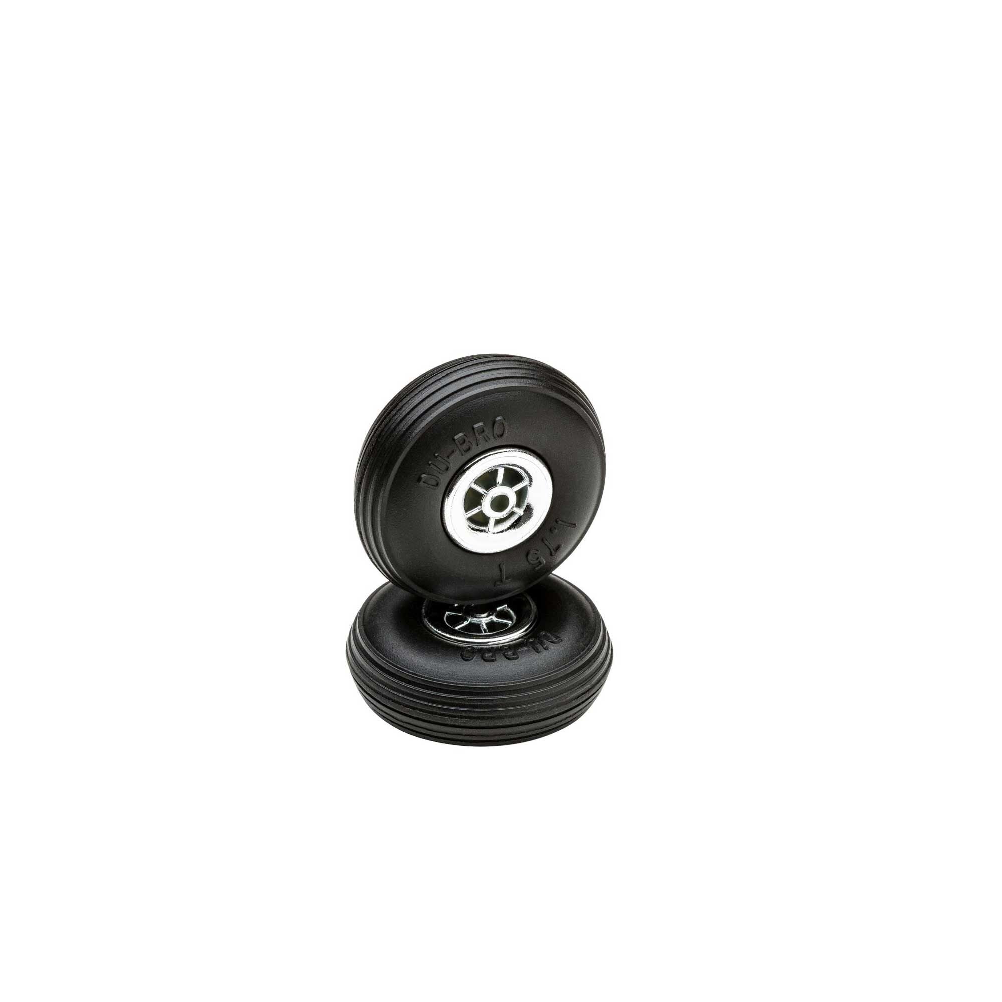 Treaded Chrome Wheels 1-3/4 inches (2 Pack) (DUB175TC)