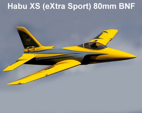 Habu XS (eXtra Sport) 80mm EDF BNF Basic with AS3X+ and SAFE Select - EFL02450