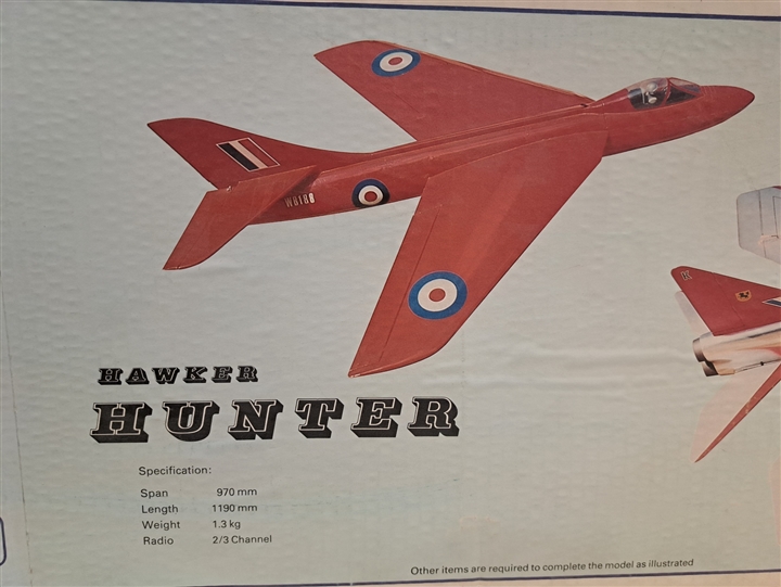 Hawker Hunter Jet Kit 970mm 38' Wingspan by Flair