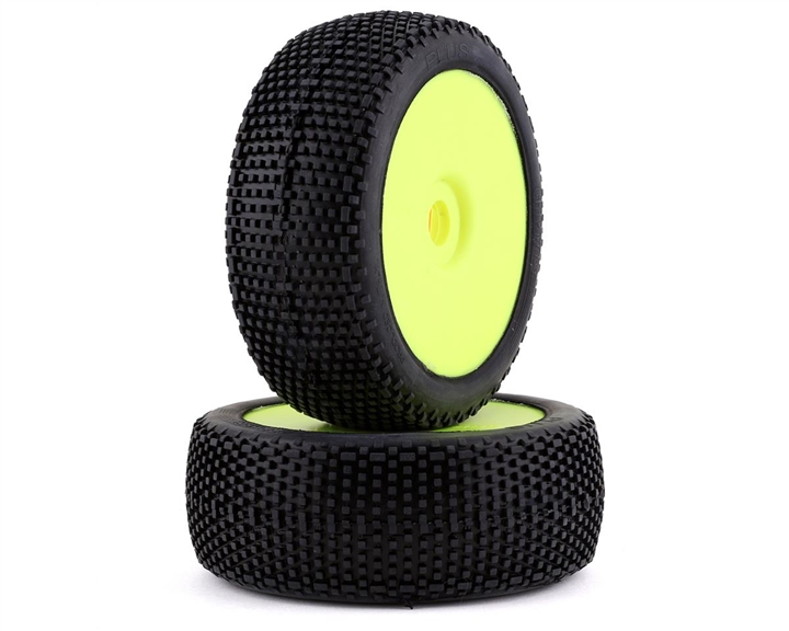 GRP Tires Plus Pre-Mounted 1/8 Buggy Tires (2) (Yellow) (Soft) GRPGBY11A