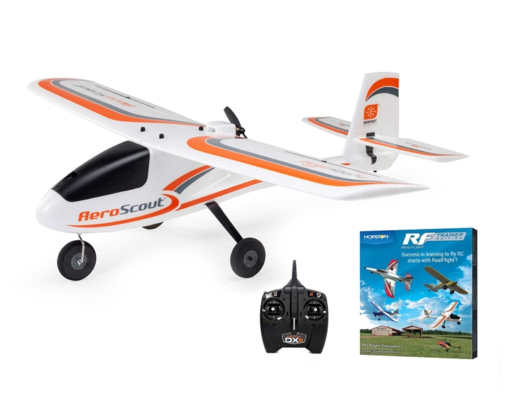 HobbyZone AeroScout S 2 1.1m RTF Basic w/RealFlight, AS3X+ SAFE,HBZ380002