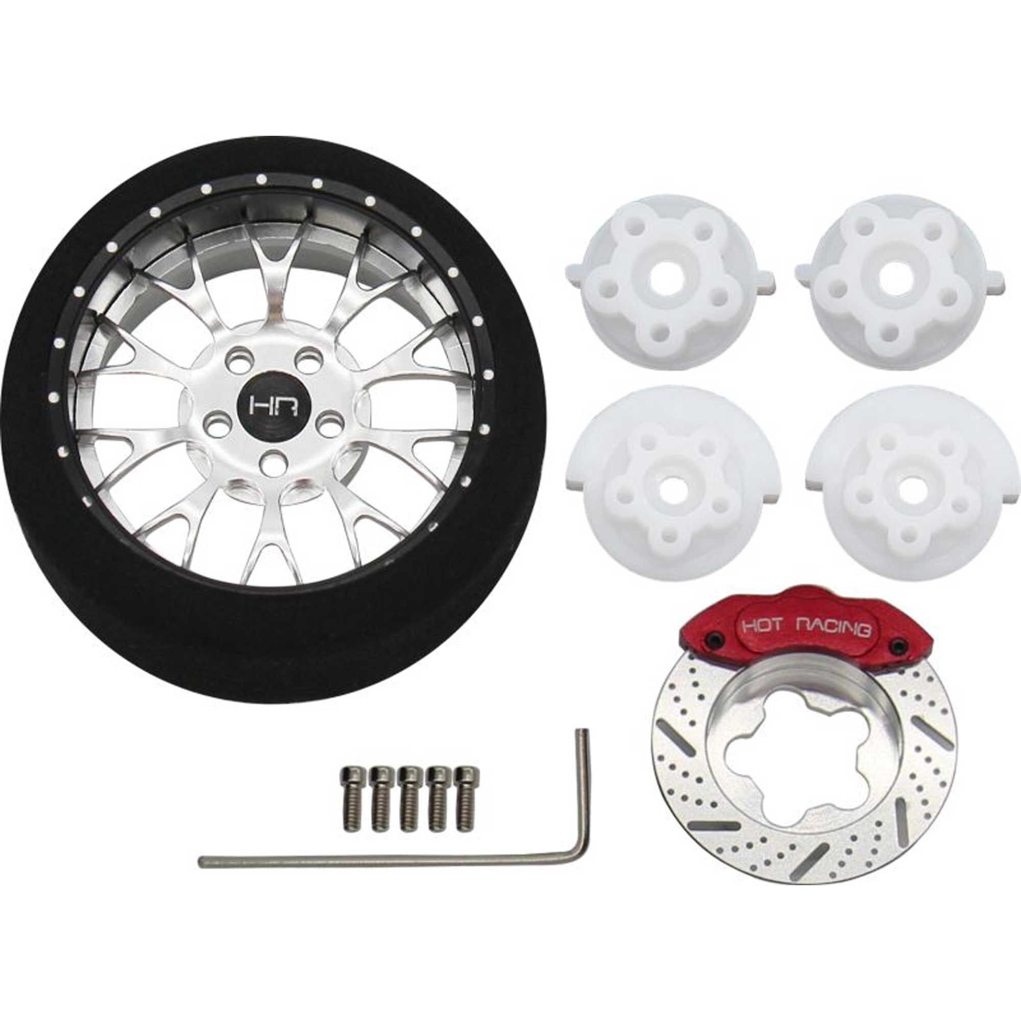 Silver 10-Y Spoke BBS Aluminum Steering Transmitter Wheel (HRASW38008)