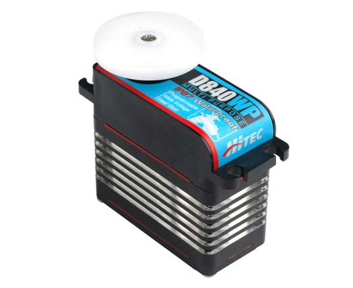 Hitec D840WP Waterproof High Speed Steel Gear Large Scale Servo (High Voltage) HRC36840
