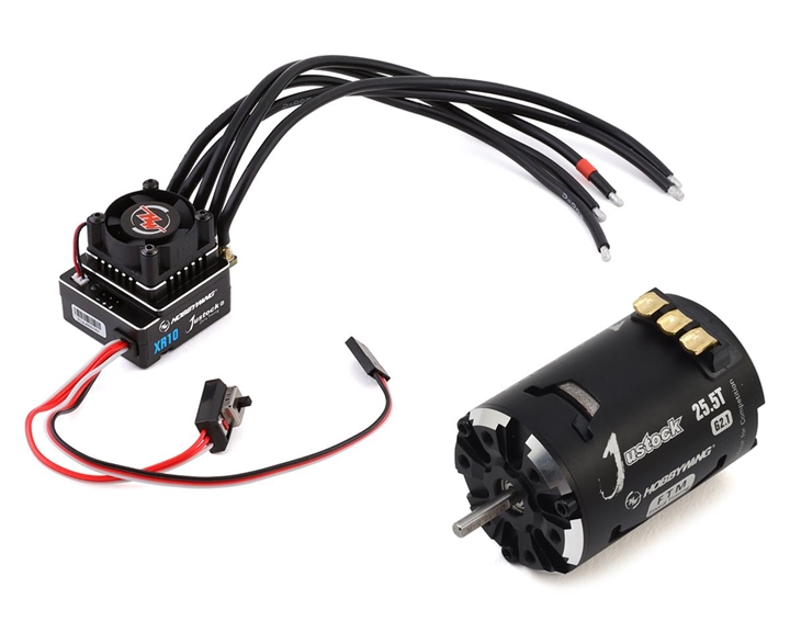 Hobbywing XR10 Justock G3 Sensored Brushless ESC/SD G2.1 Motor Combo (25.5T) HWA38020323