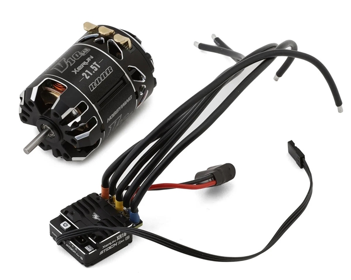 Hobbywing XR10 Stock Spec G2 Sensored Brushless ESC/V10 G4R Motor Combo (21.5T) HWA38020379