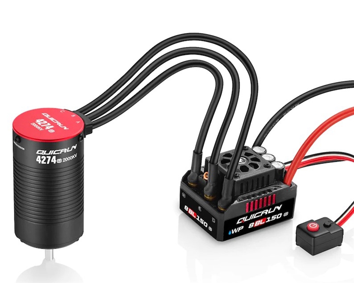 Hobbywing QuicRun 8BL150 G2 Sensorless Brushless ESC/4268SL Motor Combo (2600kV) HWA38030400