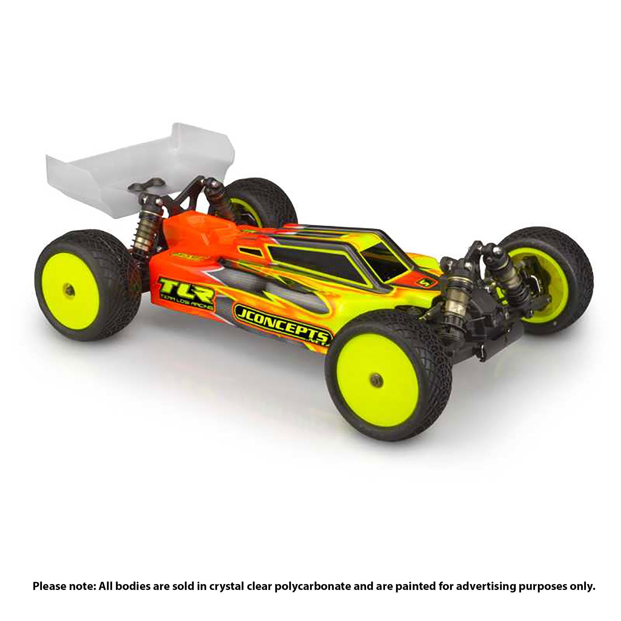 F2 Lightweight Clear Body for TLR 22X-4 with S-Type Wing (JCO0414L)