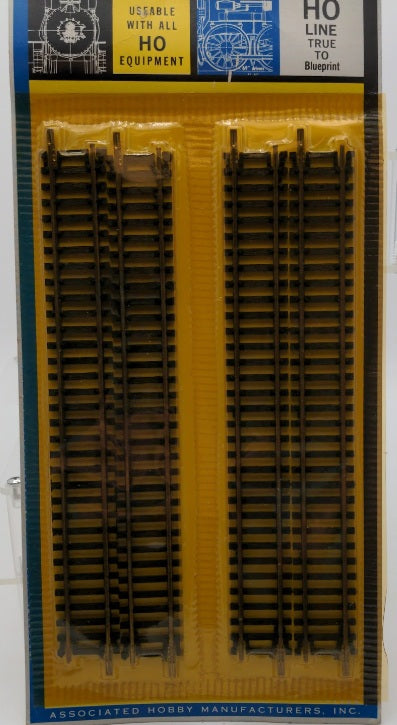AHM 25404 HO Scale 9" Inch Straight Brass Track (Pack of 4)