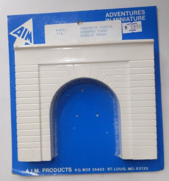 AIM 116 HO Single Tunnel Portal Grooved Face Single Track