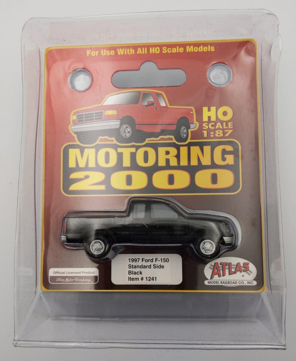 Atlas 1241 HO Scale 1997 Ford F-150 Pickup Truck with Standard Side - Black
