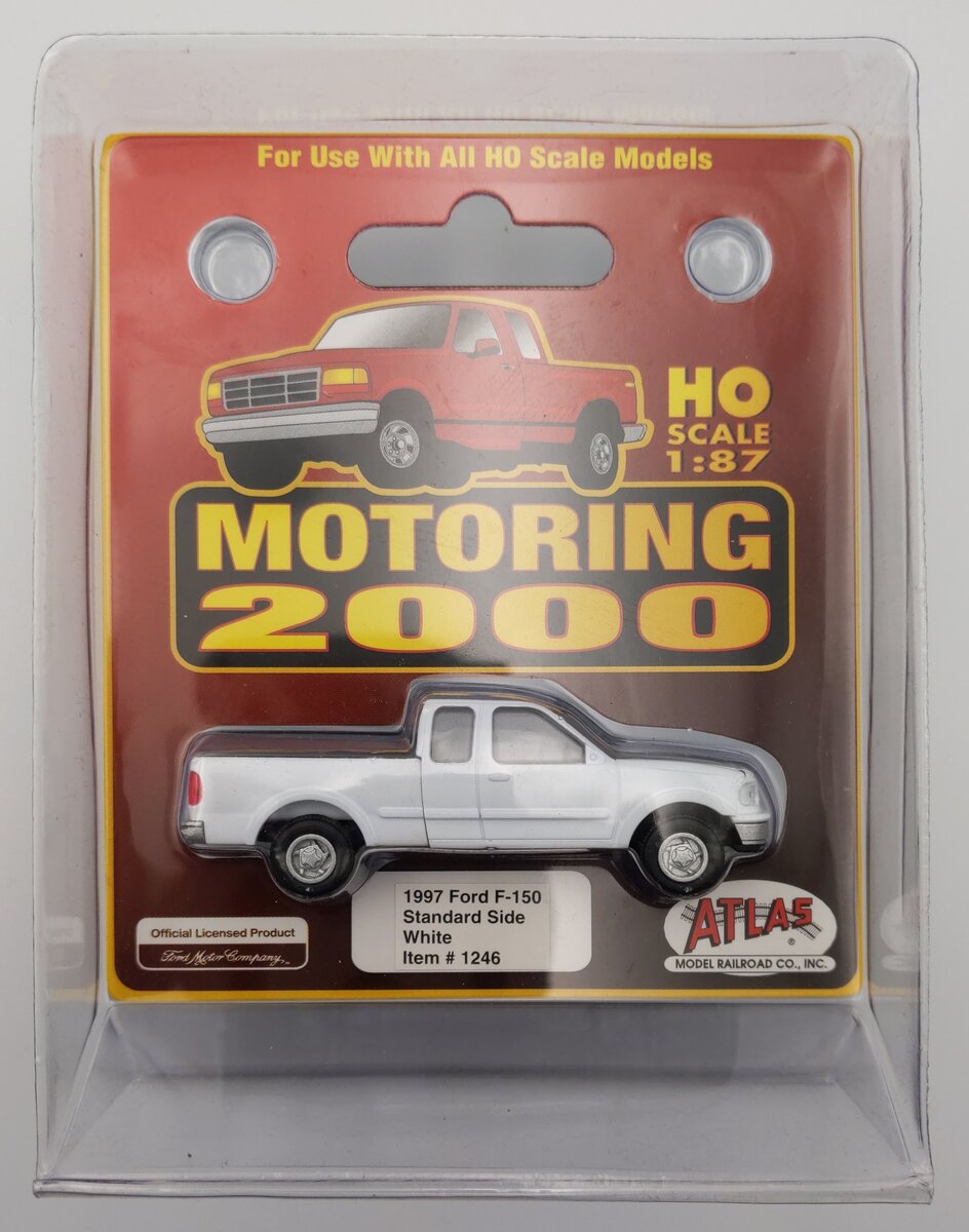 Atlas 1246 HO Scale 1997 Ford F-150 Pickup Truck with Standard Side - White