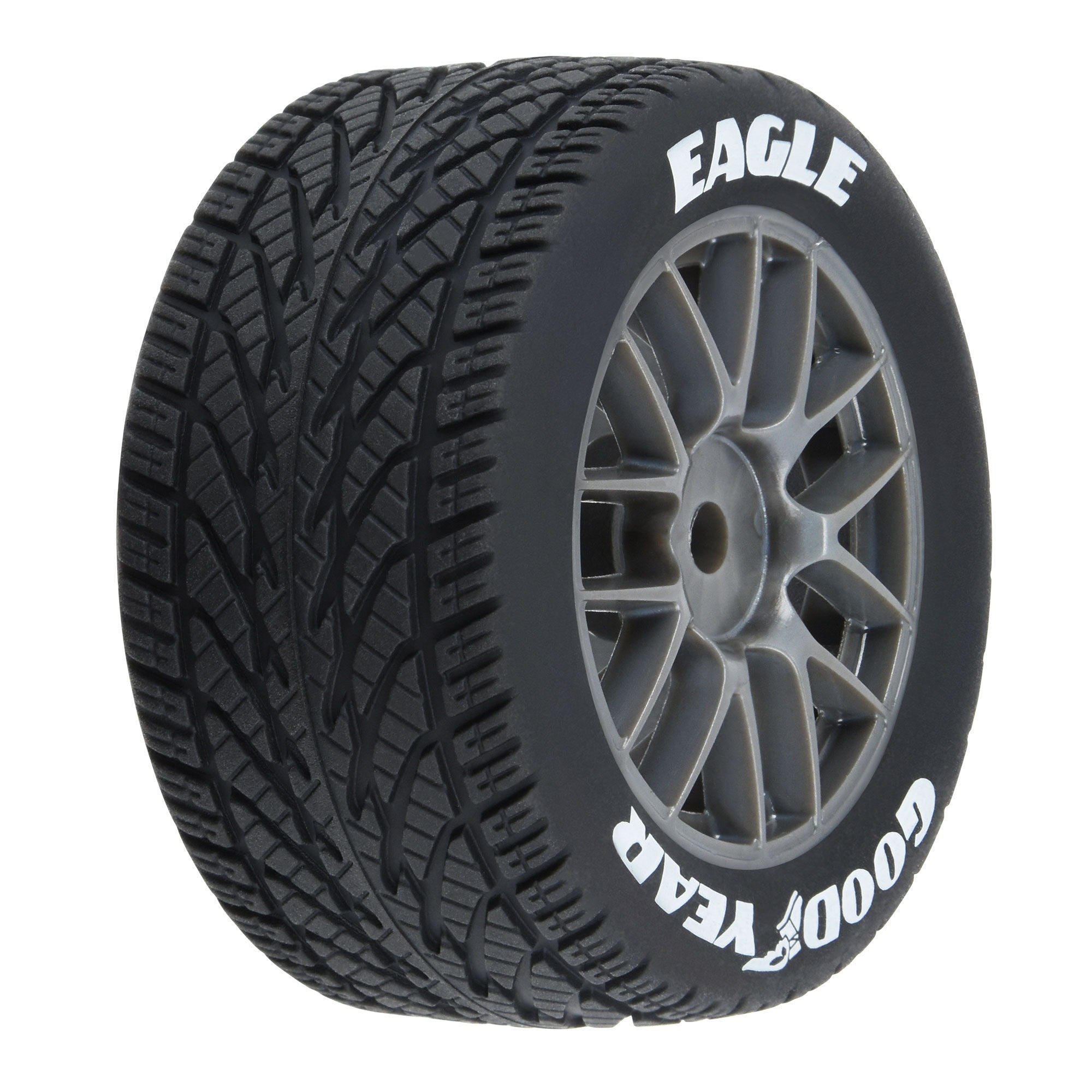 Goodyear Eagle Rain Tire F/R MTD Grey for Losi NASCAR Race Car (4) (PRO1028310)