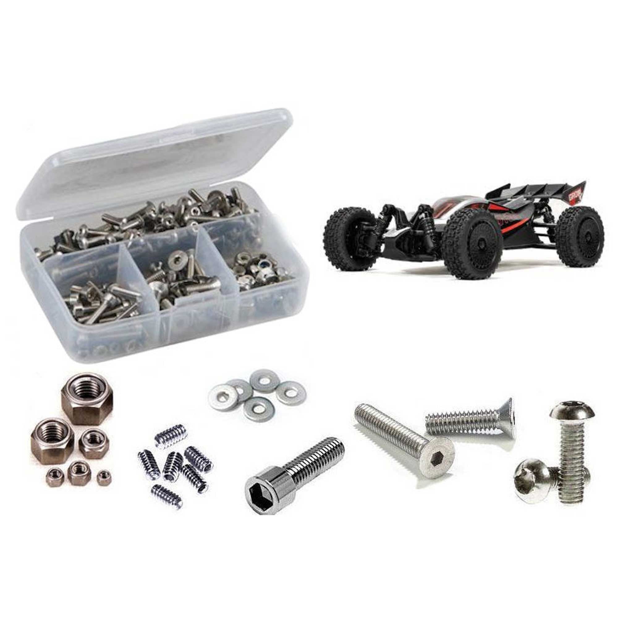 Stainless Steel Screw Kit for 1/14 Arrma Typhon Grom 223S BLX (RCZARA063)