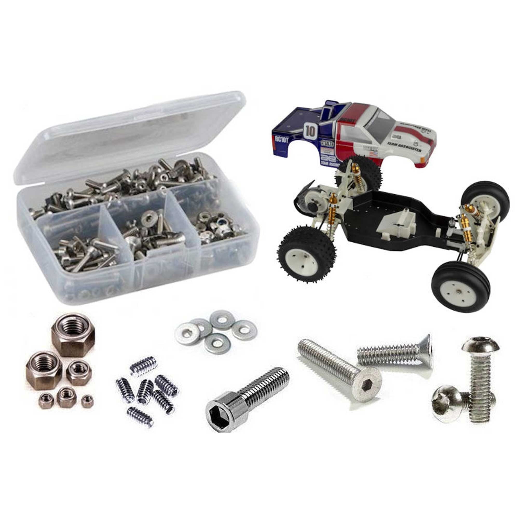 Stainless Steel Screw Kit for 1/10 Team Associated RC10T Classic (RCZASC144)