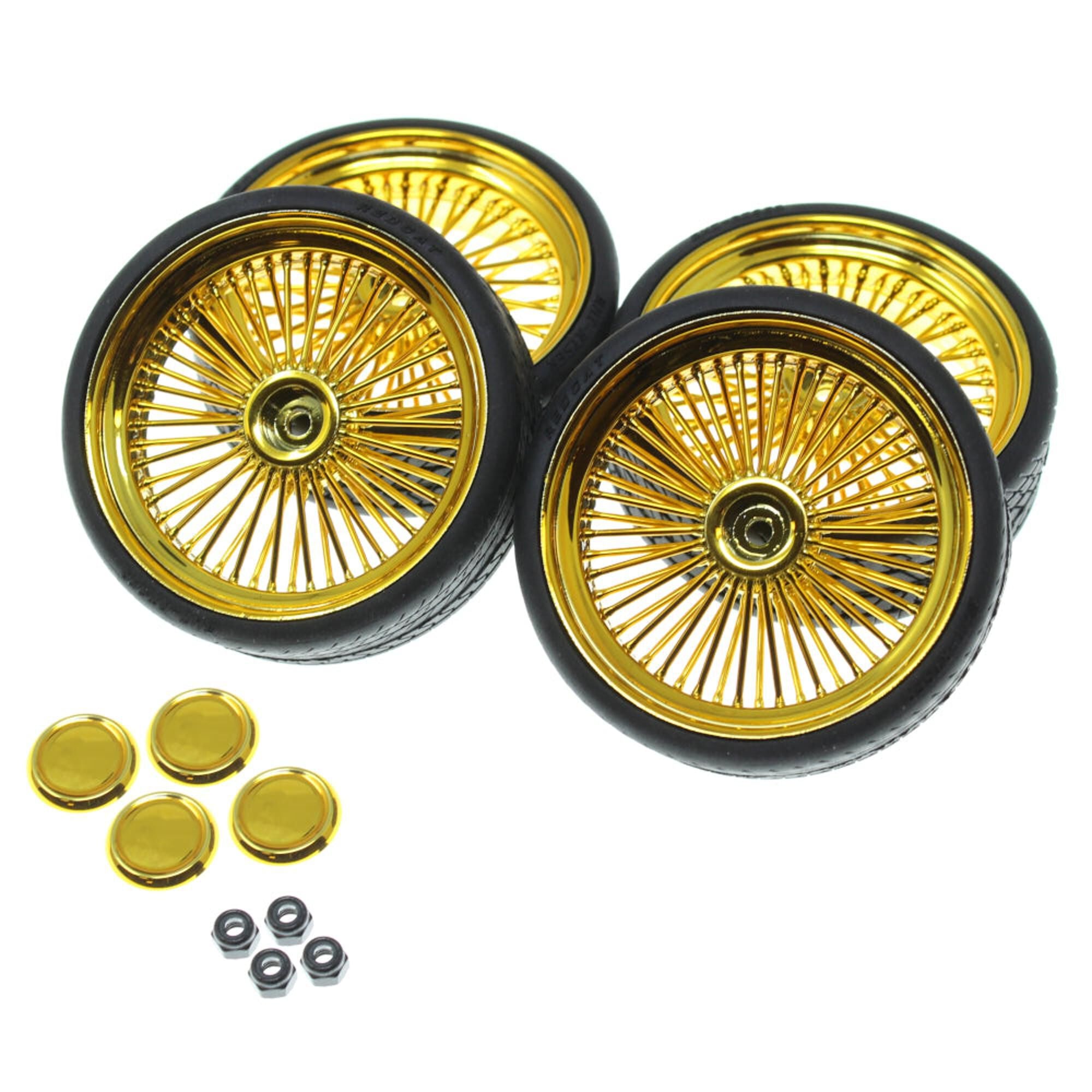 Gold 26in Wire Wheel & Tire Set (RER19793)